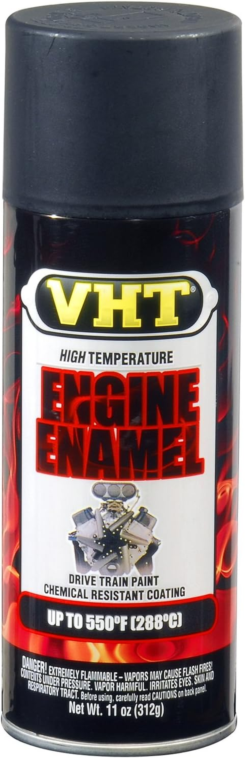 VHT SP139 Engine Enamel GM Satin Black Can - 11 Oz. image number 5