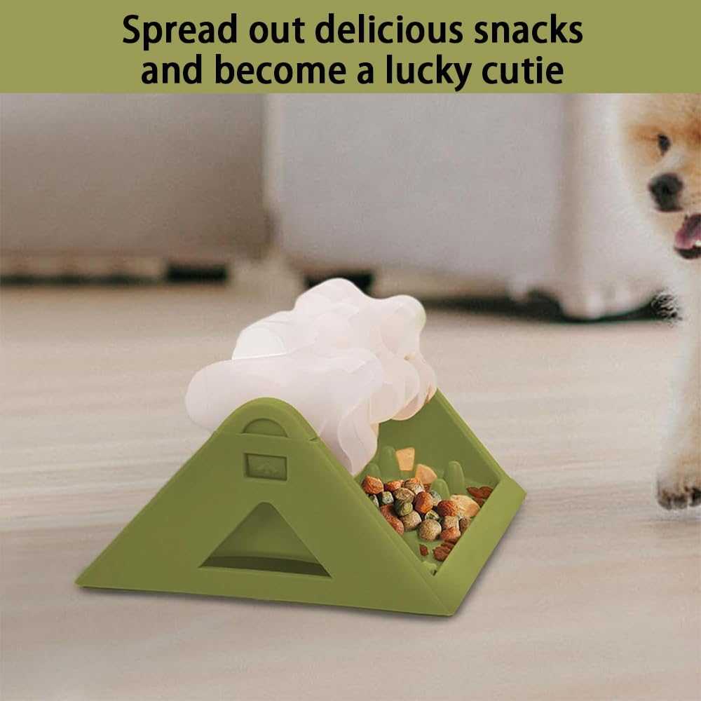 Interactive Dog Puzzle Feeder Toy &ndash; Adjustable Rotating Flower Slow Feeder, Treat Dispensing Training Puzzle, Fun Pet Slow Food Feeder for Dogs & Cats image number 4