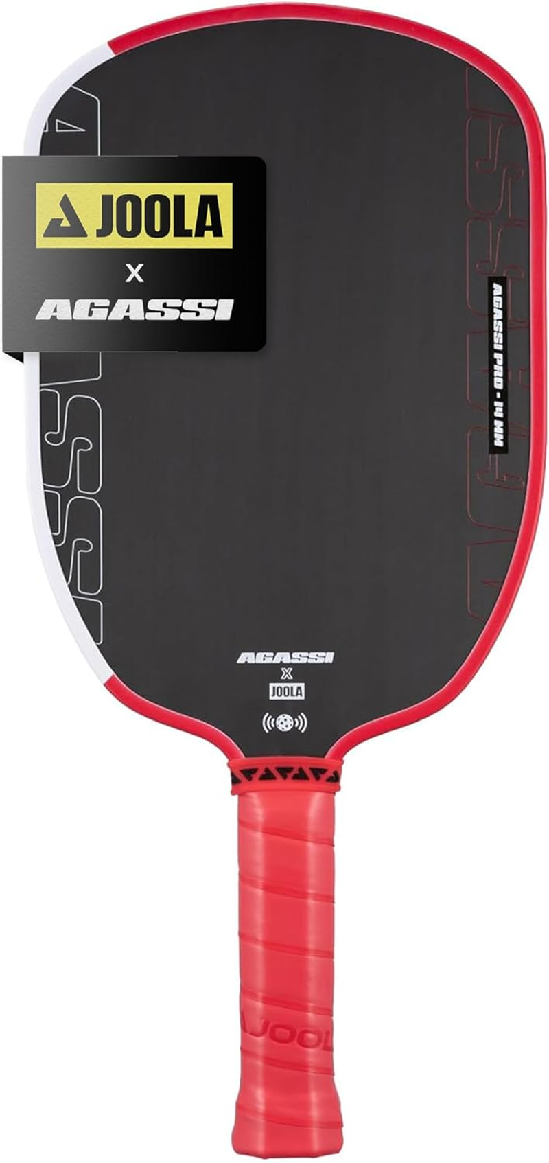 JOOLA Pro IV Pickleball Paddle - Tech Flex Power - Elongated Shape for Power & Spin - Propulsion Core Increases Speed & Touch - Select Perseus Agassi GRAF Shapes - UPA-A and USAP Approved - NFC Chip