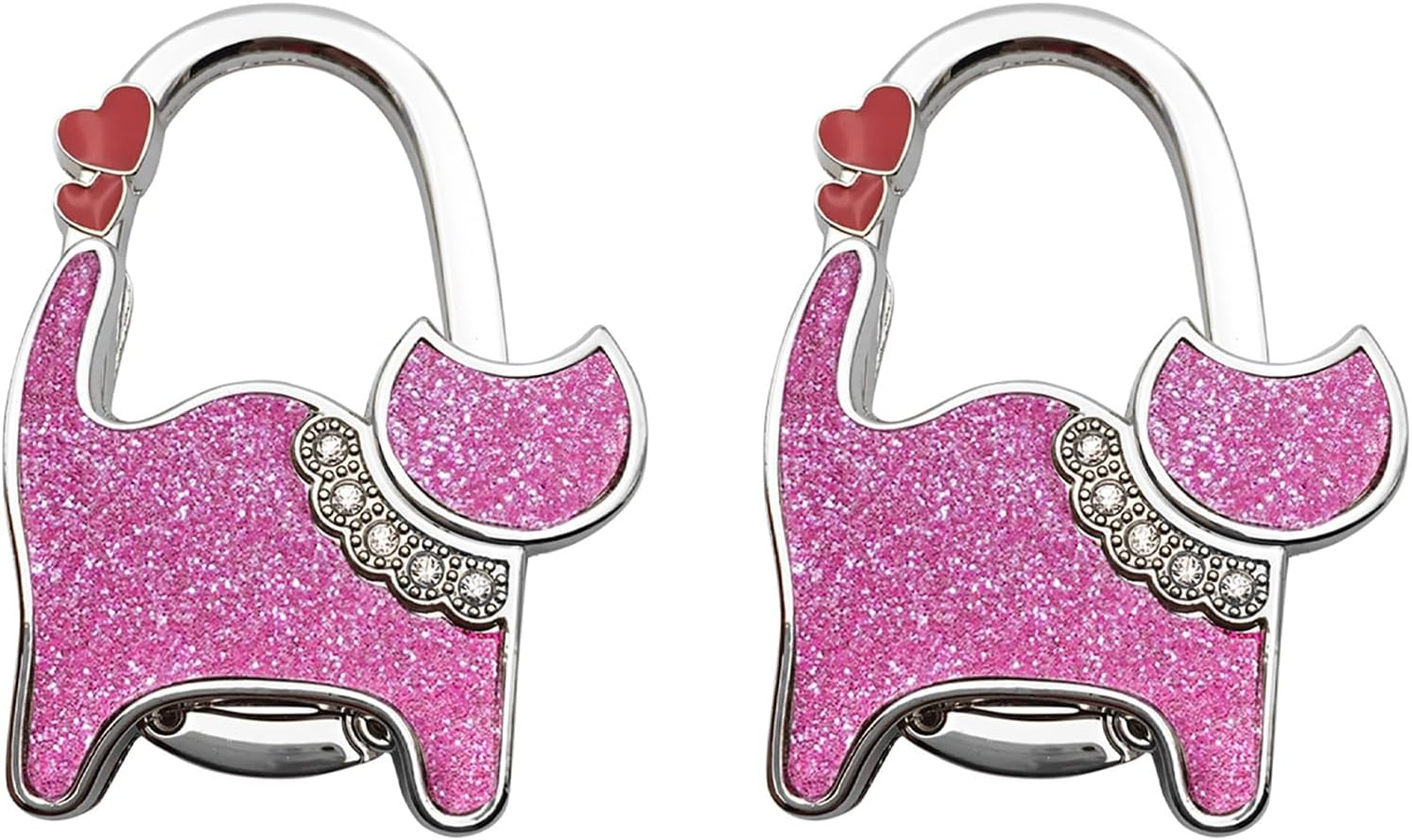 Handbag Hook, Foldable Cute Cat Pattern Portable Table Hook Handbag Hanger for Hanging Purse, Bag, Women Girls Gifts (Type 16)