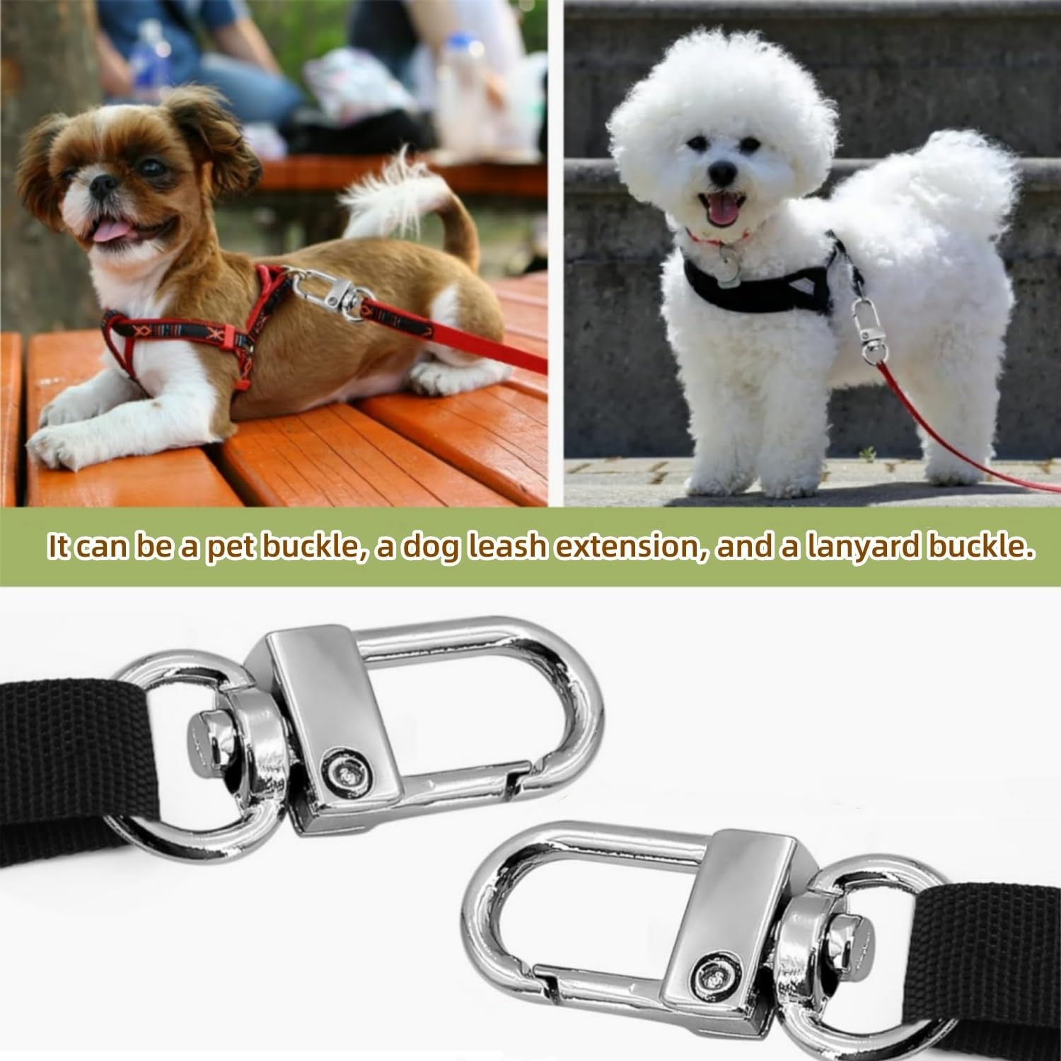 30Pcs Metal Lobster Claw Clasps,360&deg;Swivel Hooks for Lanyards Swivel Key Chains Rings Connector Swivel Lanyard Snap Hook for Handbags DIY Crafts (Silver)