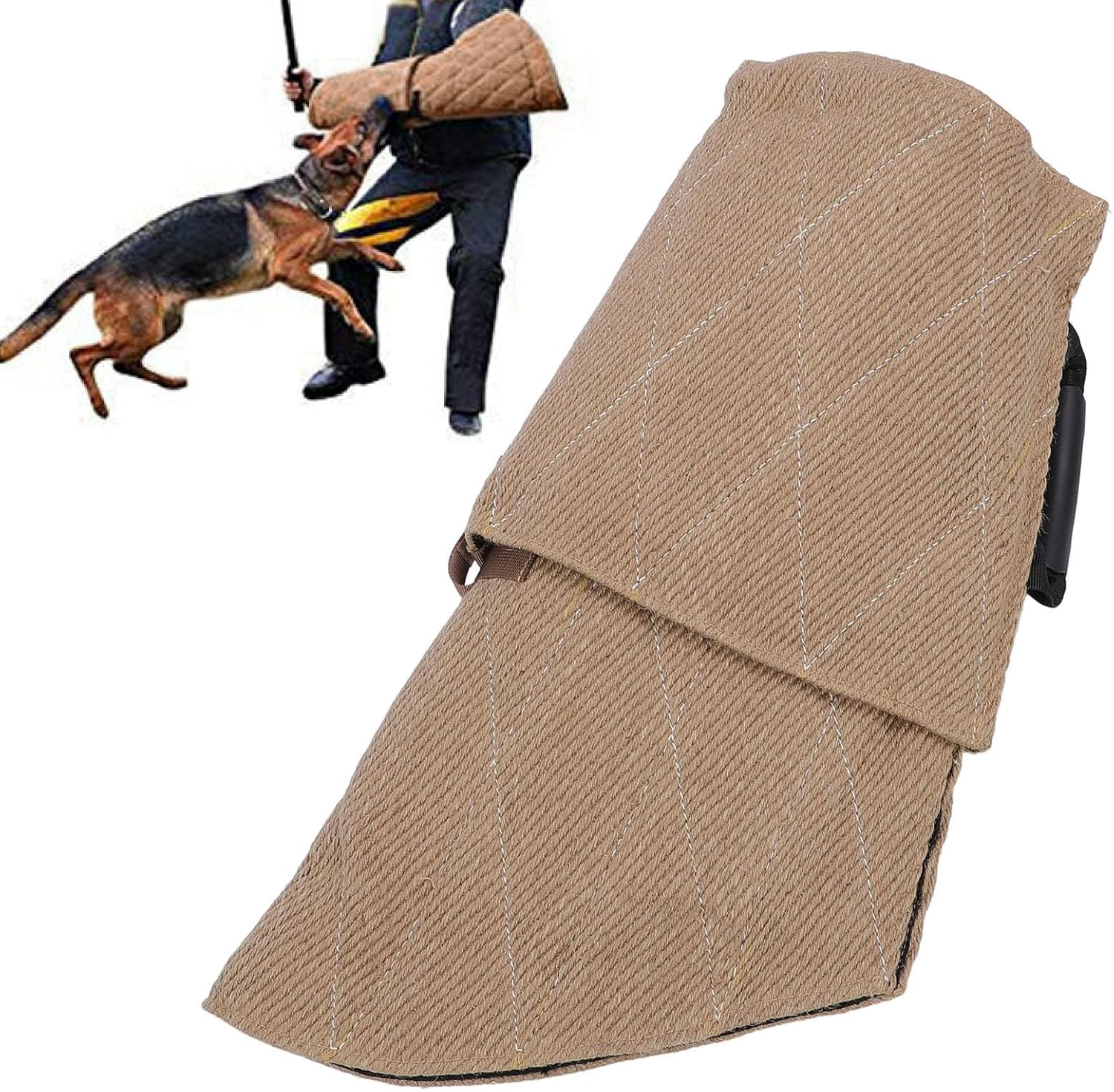 Dog Bite Sleeve, Training Equipment for Medium, Large Dogs like German Shepherds and Pitbulls, Safe Strong Arm Padded Biting Sleeve for Personal Trainers German Shepherd Malinois image number 3