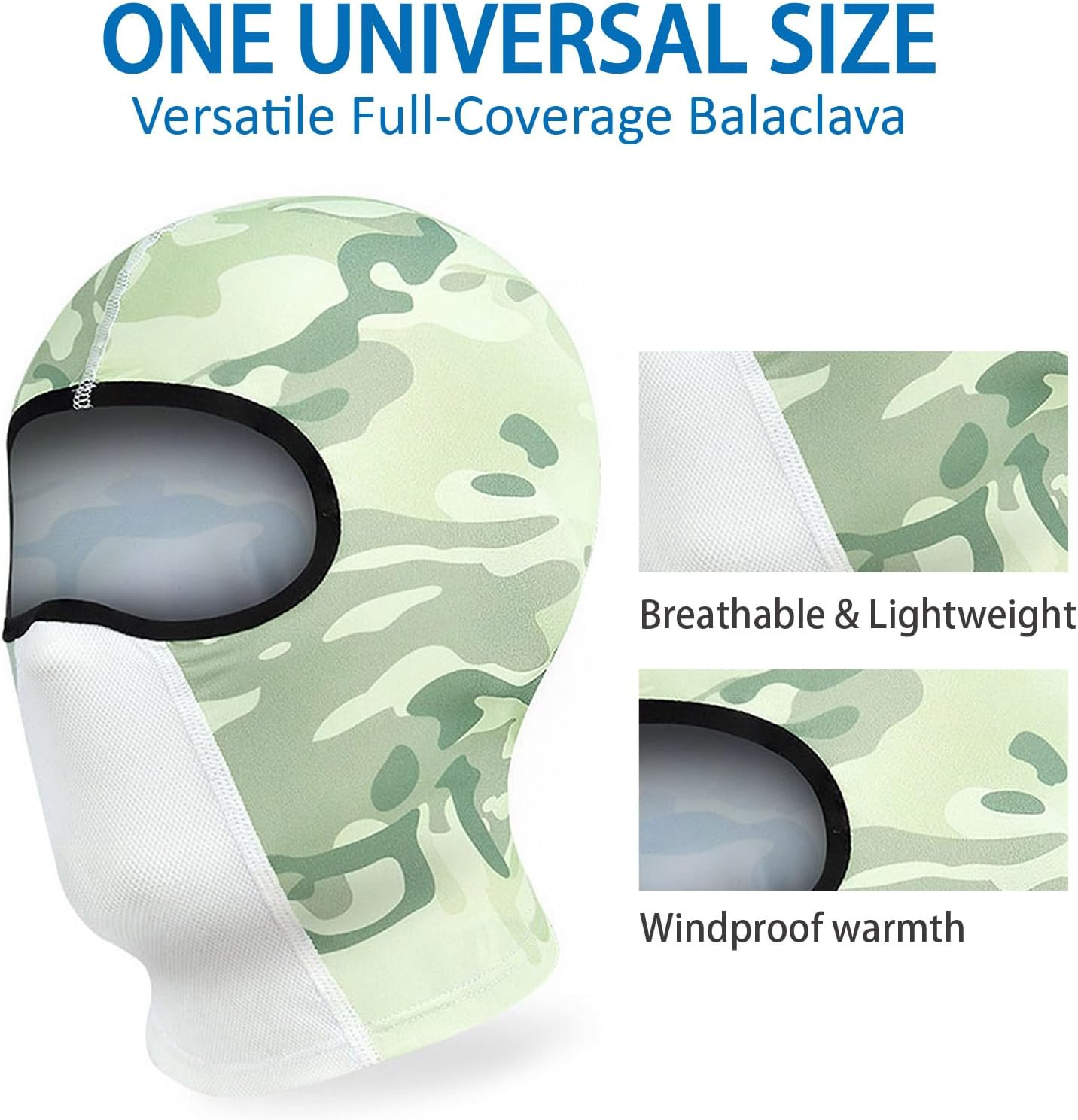 Bay Breeze Balaclava Ski Mask for Winter Outdoor Activities, Thermal Face Cover, Windproof Neck Warmer for Skiing, Snowboarding, Motorcycle Riding, Cycling, UV Protection image number 6