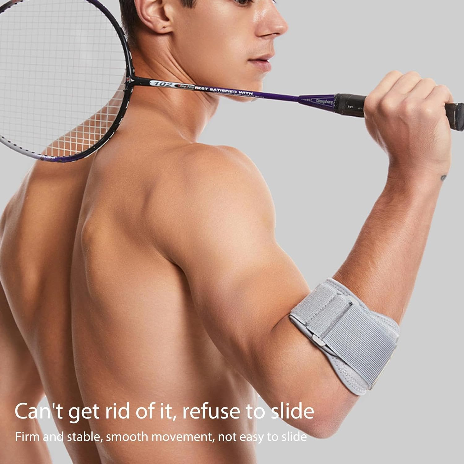 Tennis Elbow Sleeve | Tennis Compression Elbow Protector - Adjustable Arm Protector Wrap, Elbow Support Brace Protector Pad for Basketball, Golf, Volleyball Zankie image number 1