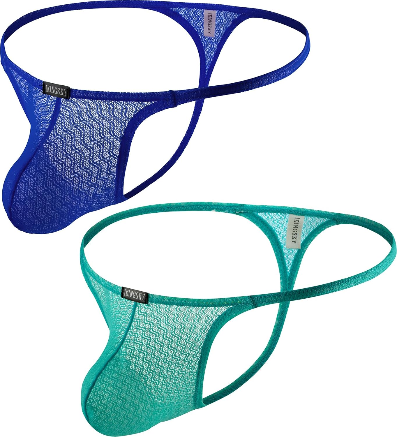 Ikingsky Men'S Sexy Lace G-String Underwear Sexy Pouch Thong Underwear Soft Y-Back Underpanties for Men