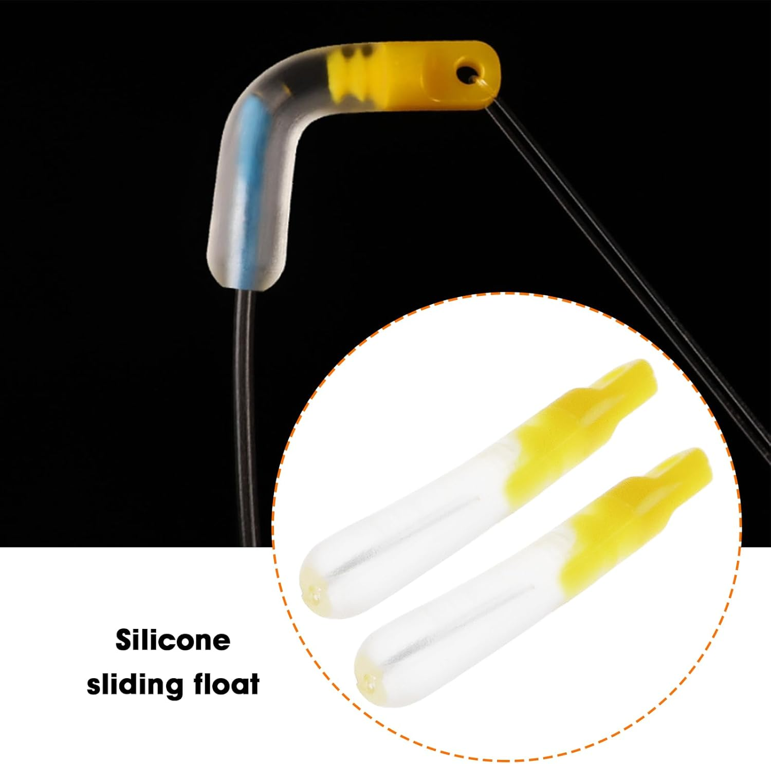 Create Idea 20Pcs Silicone Float Waggler Adaptors Suitable for Float Feet for Carp Fishing Coarse Fishing - 18Mm image number 5