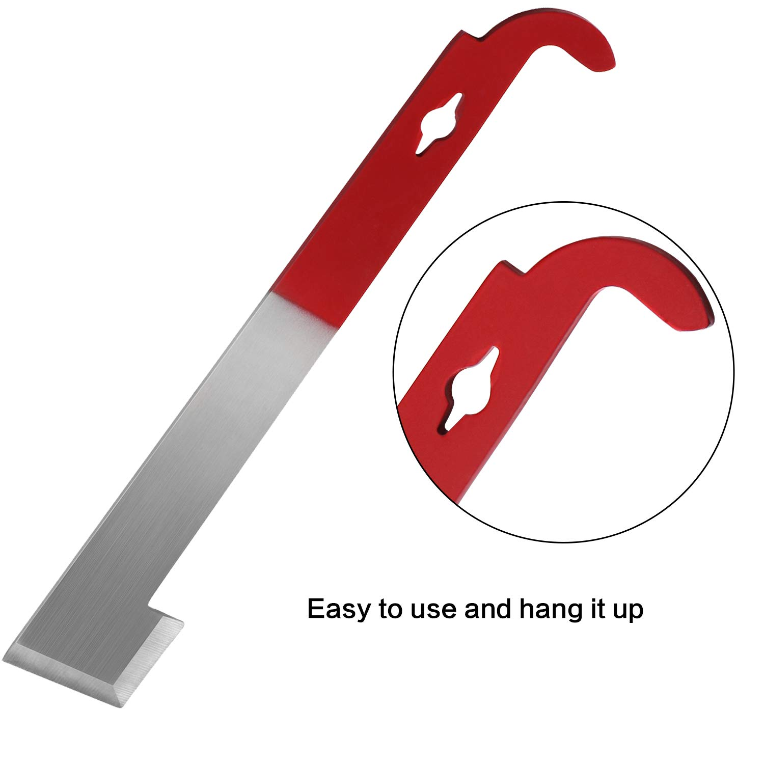 Sunshane 2 Pack Stainless Steel Bee Hive Tool J Hook Bee Frame Lifter and Scraper Beekeeping Equipment for Beekeepers, 10.5 Inch image number 5