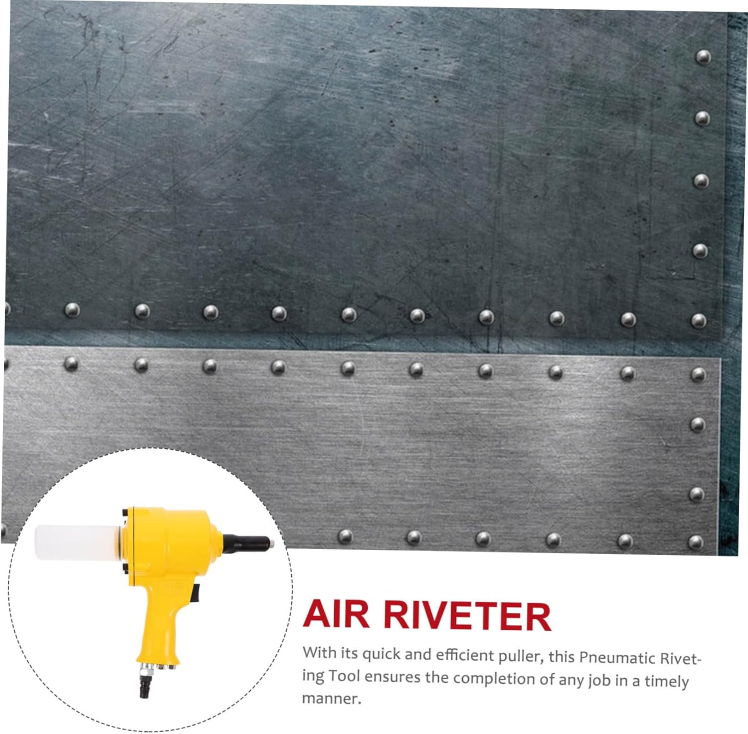 Air Hydraulic Riveter Tool Heavy Duty Pneumatic Riveting Tool for Construction Manufacturing and Automotive Use Two- Design for Insertion and Efficient Performance image number 6
