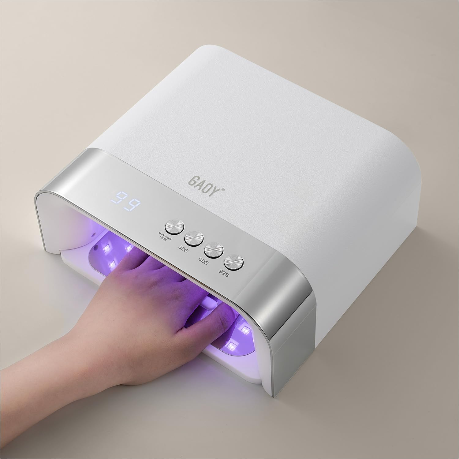 GAOY Professional UV Nail Lamp, Big Cavity Design for Long Nails, 36 LED Fast Curing Light with Infrared Sensor for Salon Gel and Acrylic Polish image number 5