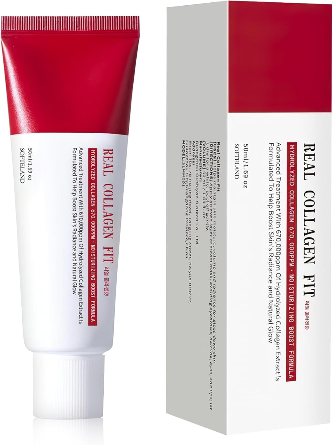 Real Collagen Fit Hydrolyzed Collagen Wrapping Mask - Peel off Facial Mask for Elasticity, Hydration & Glow, Glass Skin Moisturiser, Korean Skin Care, Self Care Treatment, Hydrating & Firming, 50Ml image number 4