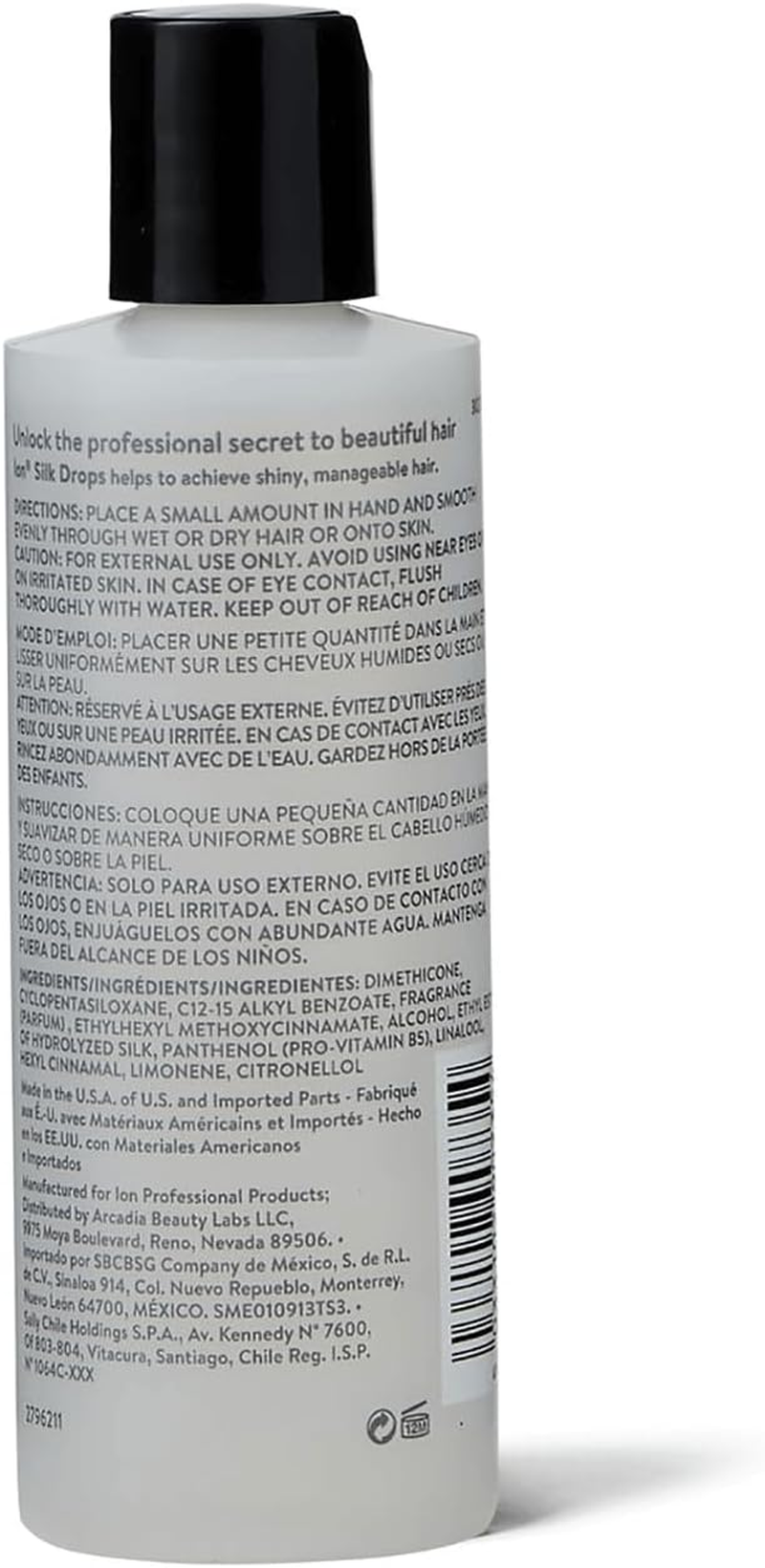 Ion Silk Drops, Adds Shine & Softness, Lightweight Formula, Frizz Control, Infused with Silk Protein, 4 Fl Oz image number 5