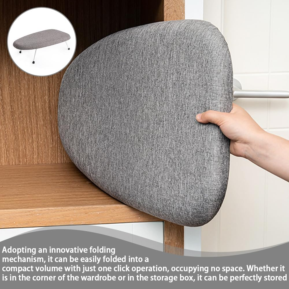Tabletop Ironing Pad, Portable Board, Desk Ironing Pad,Folding Ironing Board,Dual Purpose Ironing Board,For Laundry Room Sewing Room Travel for Home Use, Convenient Storage image number 4