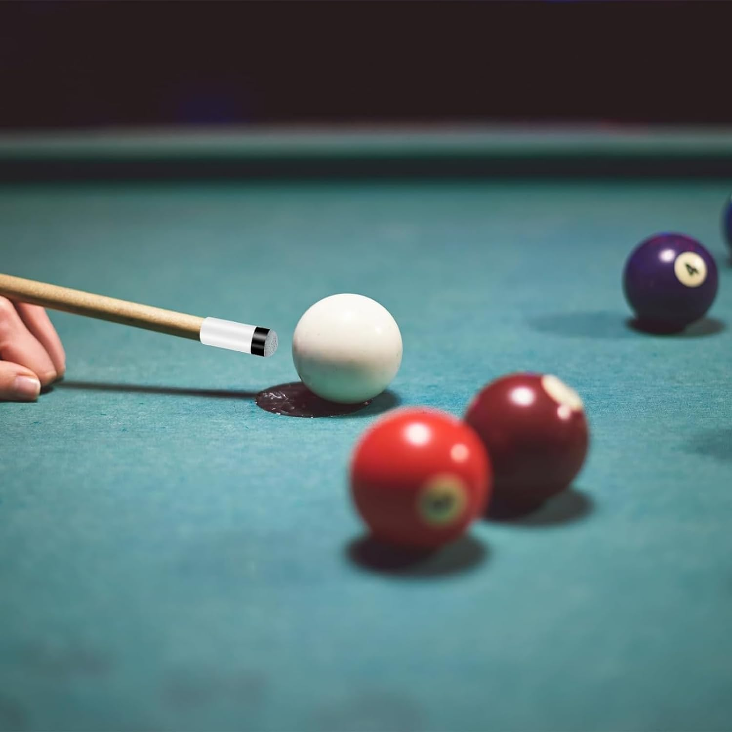 GAIVEK 10 Sets Soft Billiard Cues Tips Replacement with White Pool Cue Stick Ferrules, Screw on Pool Cue Tips Pool Stick Tips Replacement Parts Stick Repair Tool Set, 12Mm (Grey) image number 1