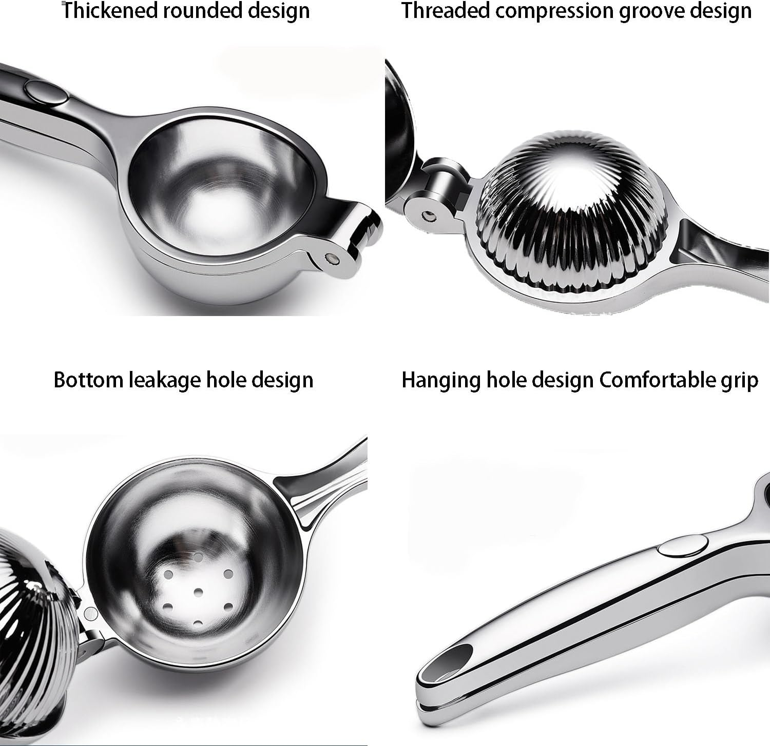 Stainless Steel Lemon Squeezer, Manual Hand Lime Juicers Citrus Juicers, Easy to Extract All Lemon/Citrus Juice, Suitable for Home, Bar image number 1