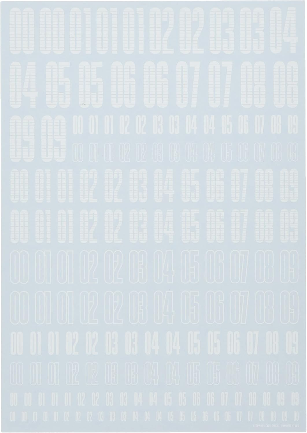 Haikyu Parts CNDN-WH CND Decal, Number, White, 1 Piece, Water Transfer Decal - Red image number 4