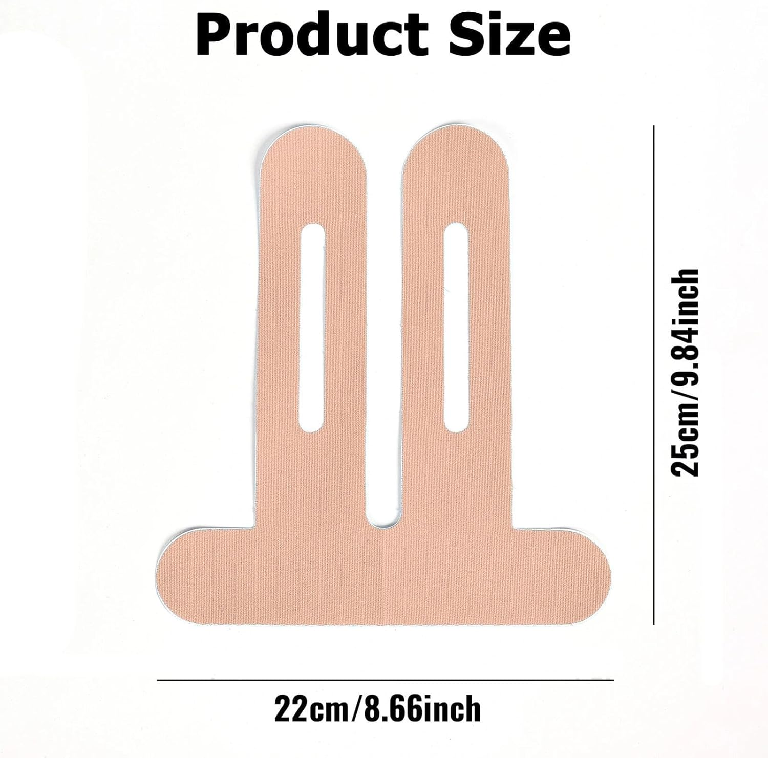 Knee Tapes, 10 Precut Kinesiology Tape Skin-Friendly, Waterproof & Breathable Physio Tape for Knee Support, Joint & Muscle Pain Relief (Skin) - Black image number 6