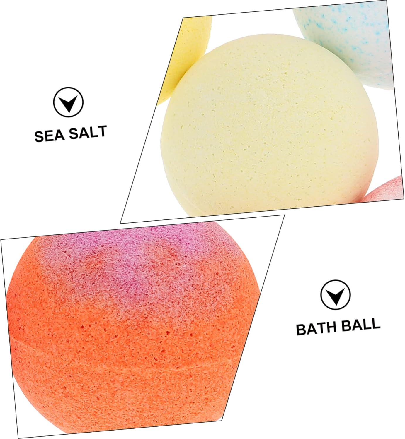 VICASKY 9Pcs Essential Oil Bath Balls Set 60G Natural Bubbles for Spa Relaxation Moisturizing Women and Girls for Home Use image number 4