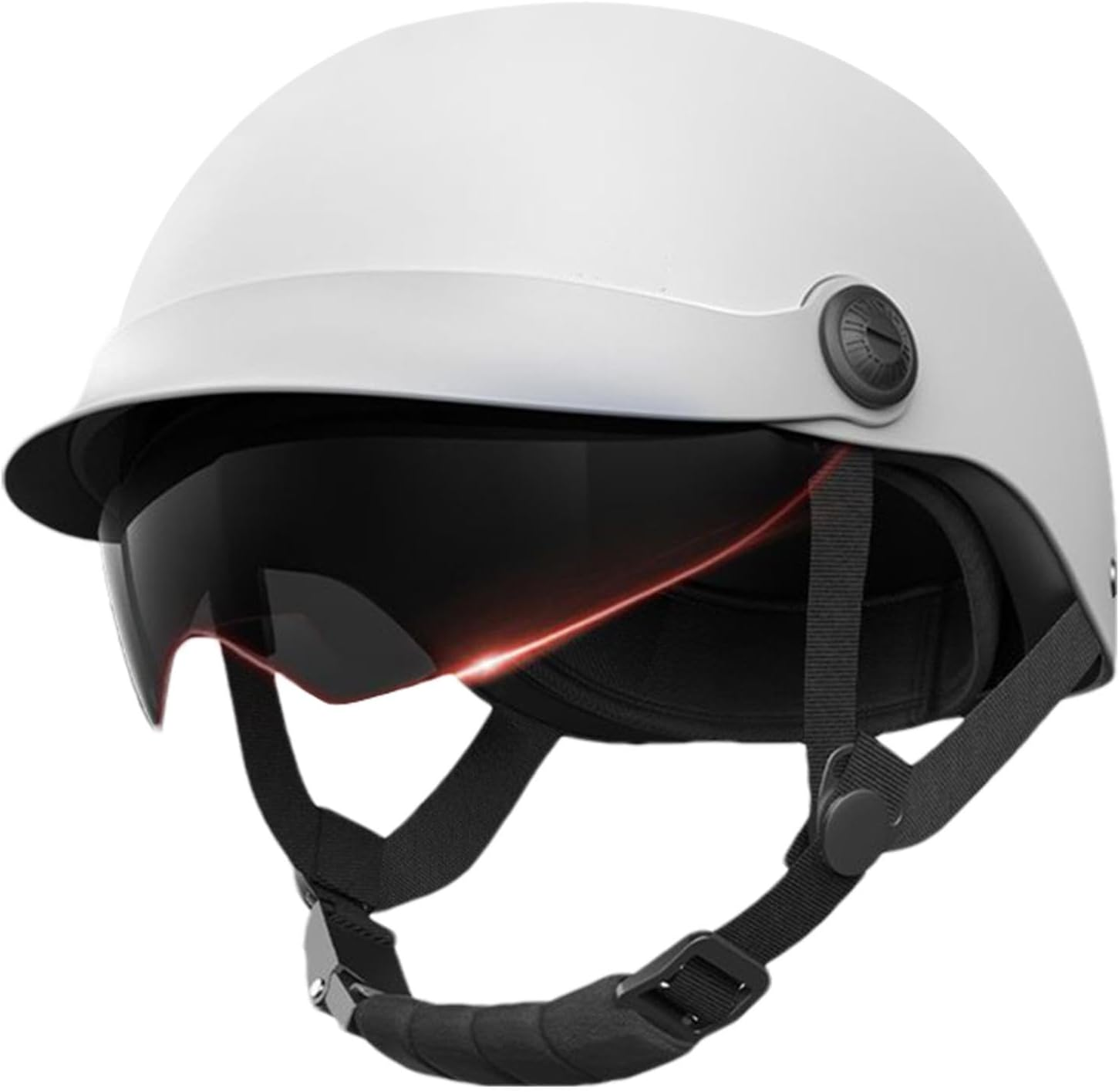 Adult Motorcycle Helmet, Open Face Helmet, Cruiser Scooter Hat, Sun Shield Helmet Hard Cap Motorcycle Safety Half Helmet Motorbike Sun Shield Cruiser Helmet Men Scooter Helmet Women