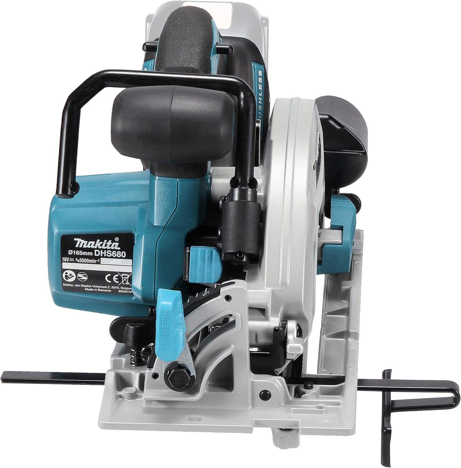 Makita DHS680Z Mobile Circular Saw 18V Brushless 165Mm, Tool Skin Only, Battery and Charger Are Not Included.