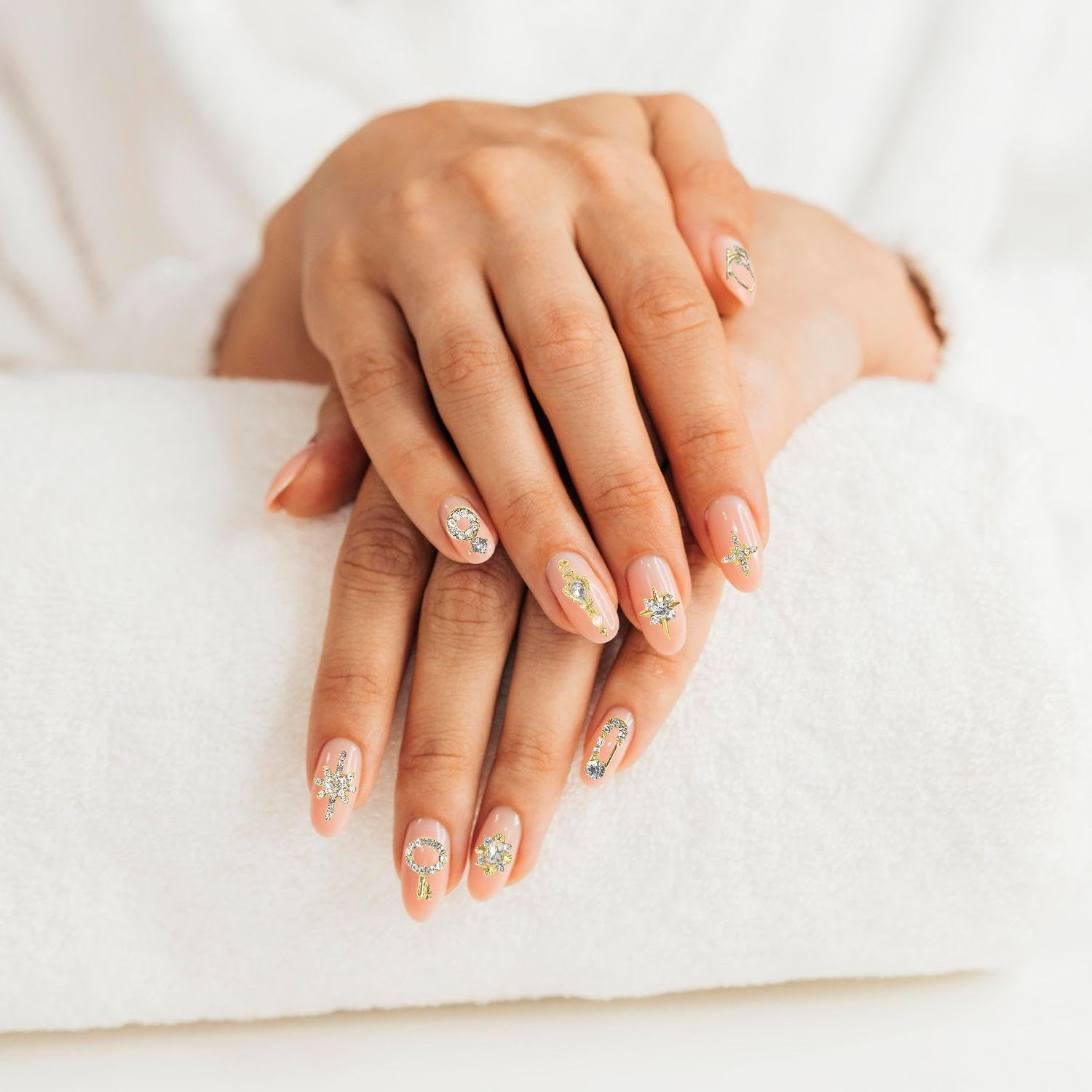 48Pcs Manicure Alloy Zircon Diamond, 1 Piece Manicure Tweezers, Manicure Gemstone Accessories, Women Manicure Decoration, DIY Manicure Art Tool Accessories image number 2