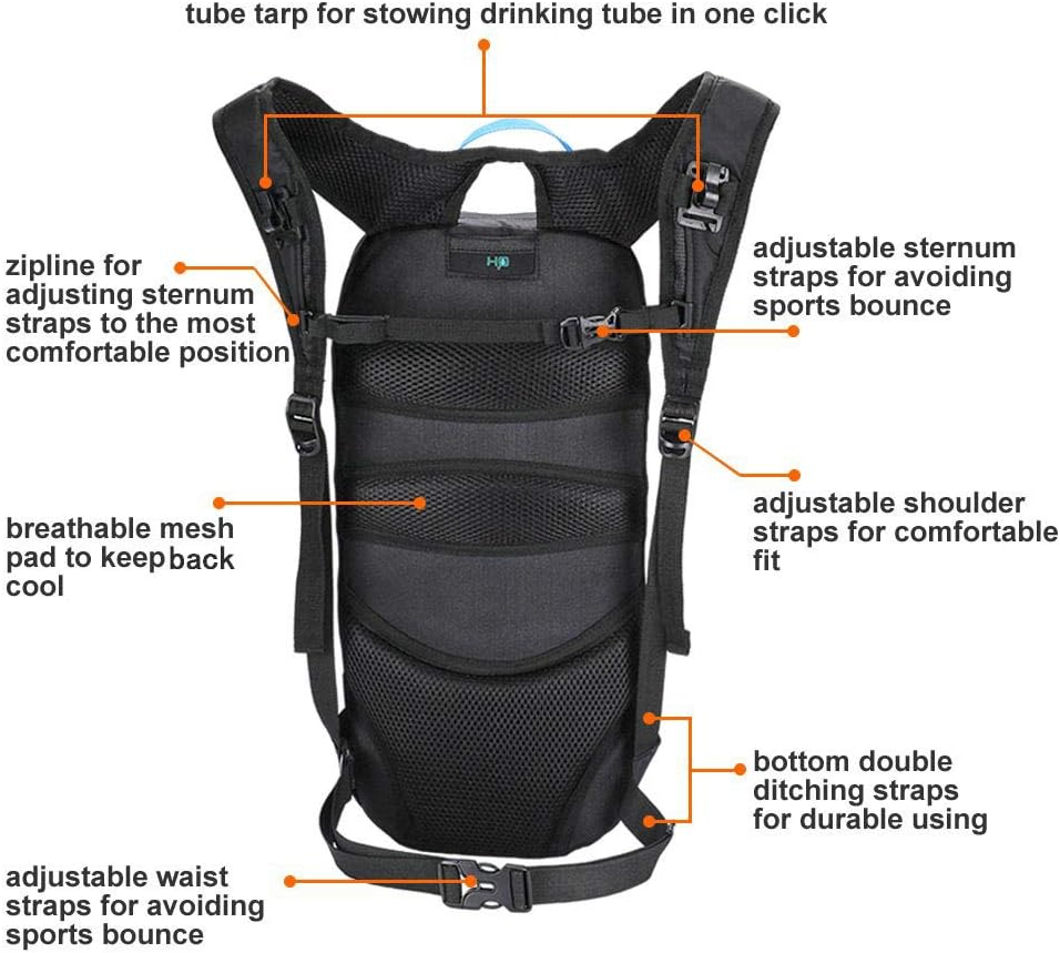 Arvano Cycling Backpack Biking Rucksack - Breathable Hydration Pack Lightweight Ski Rucksack, Gear for Running Biking Skiing image number 2