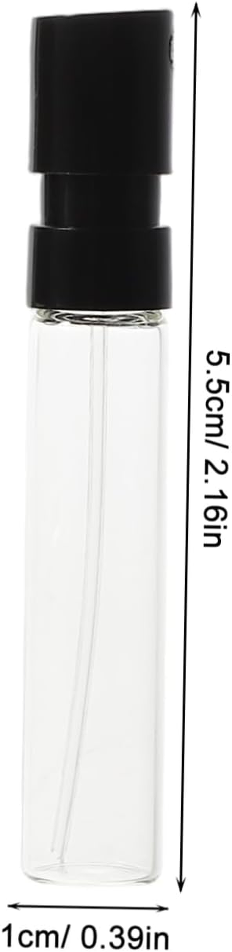 TOGEVAL Mini Glass Spray Bottles 10Pcs 2Ml Travel Perfume Bottle Refillable Fine Mist Atomizer Portable Sample Containers for Fragrance Essential Oils image number 2