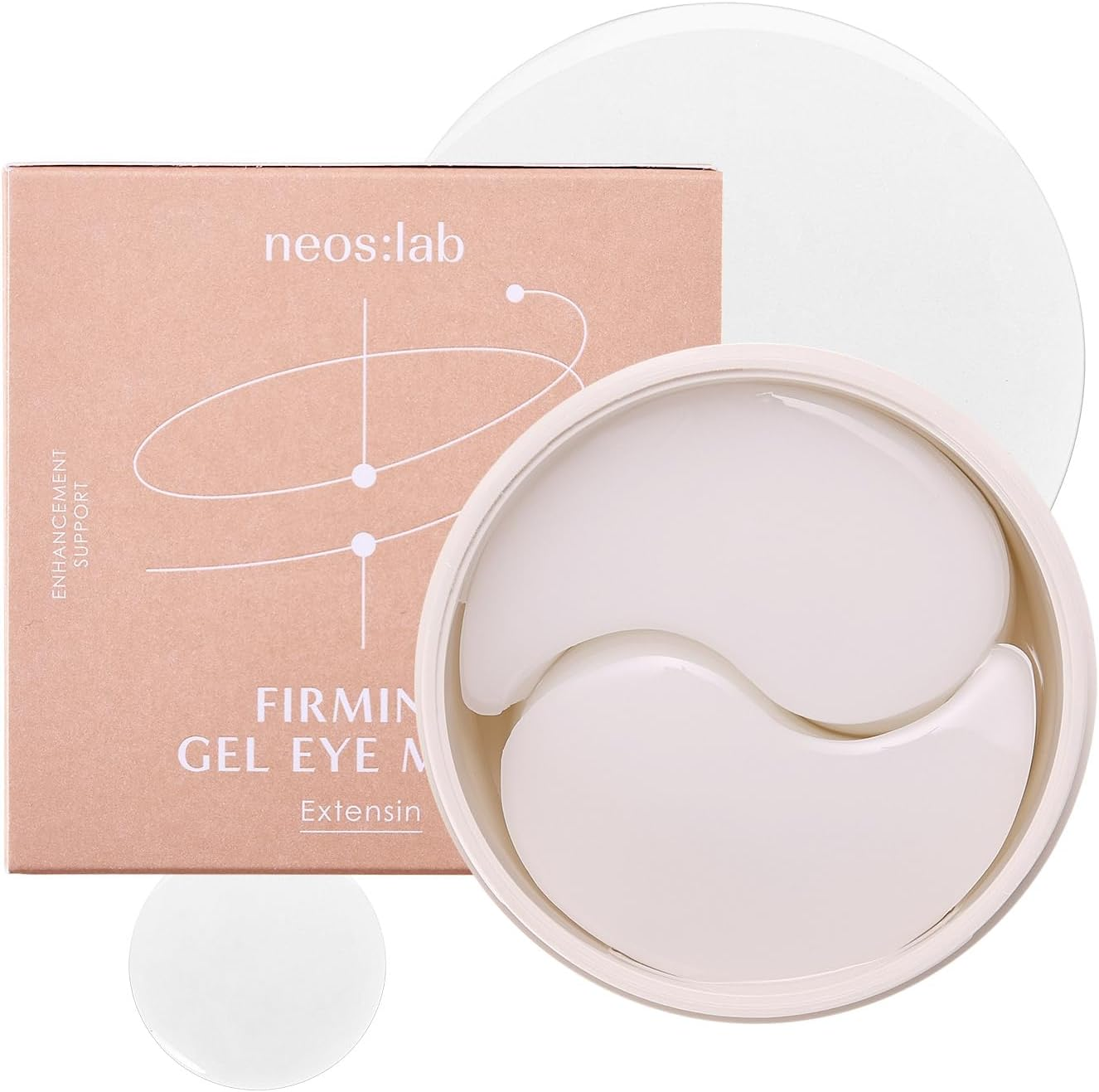 Neos:Lab Firming Gel Eye Mask 60Ea (30Pairs) - Refreshing Hydrogel Eye Patch with Collagen, Peptide, Rice Ceramide, Lactobacillus Ferment for a Firm Skin, Reduces Fine Lines, Eye Bags, Puffy Eye image number 6