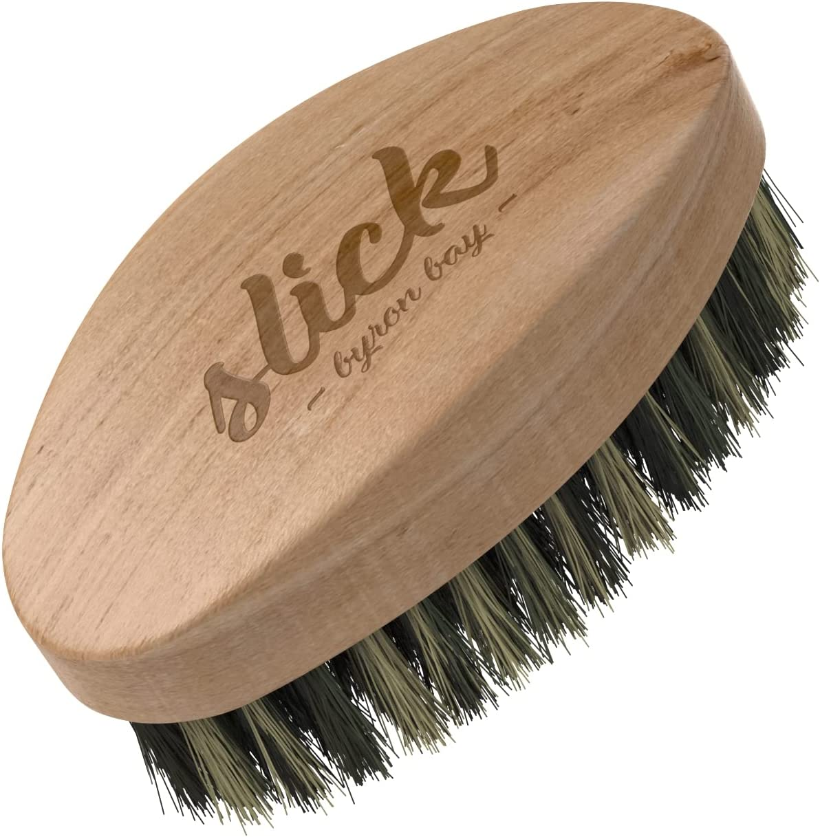 Beard Brush with First Cut Natural Boar Bristles, Shaving Brush Exfoliates Skin with Firm Bristles to Tame and Soften Your Facial Hair by Slick image number 1