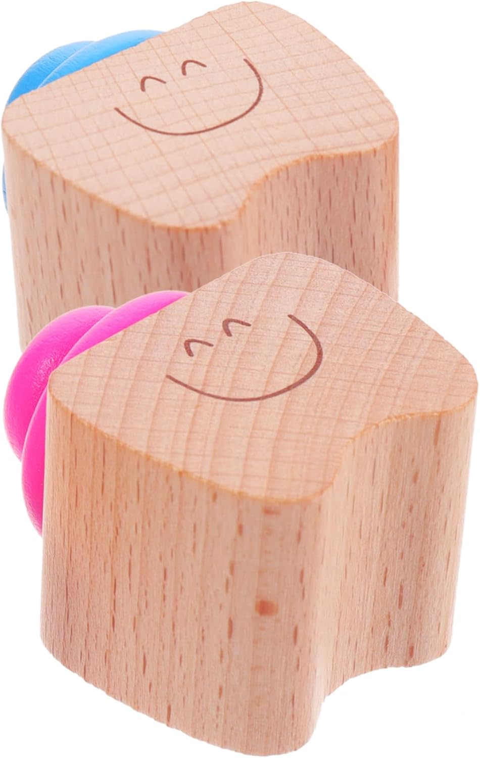 Baby Teeth Keepsake Box Wooden Tooth Holder for Kids Red 2Pcs Set and Collection image number 2