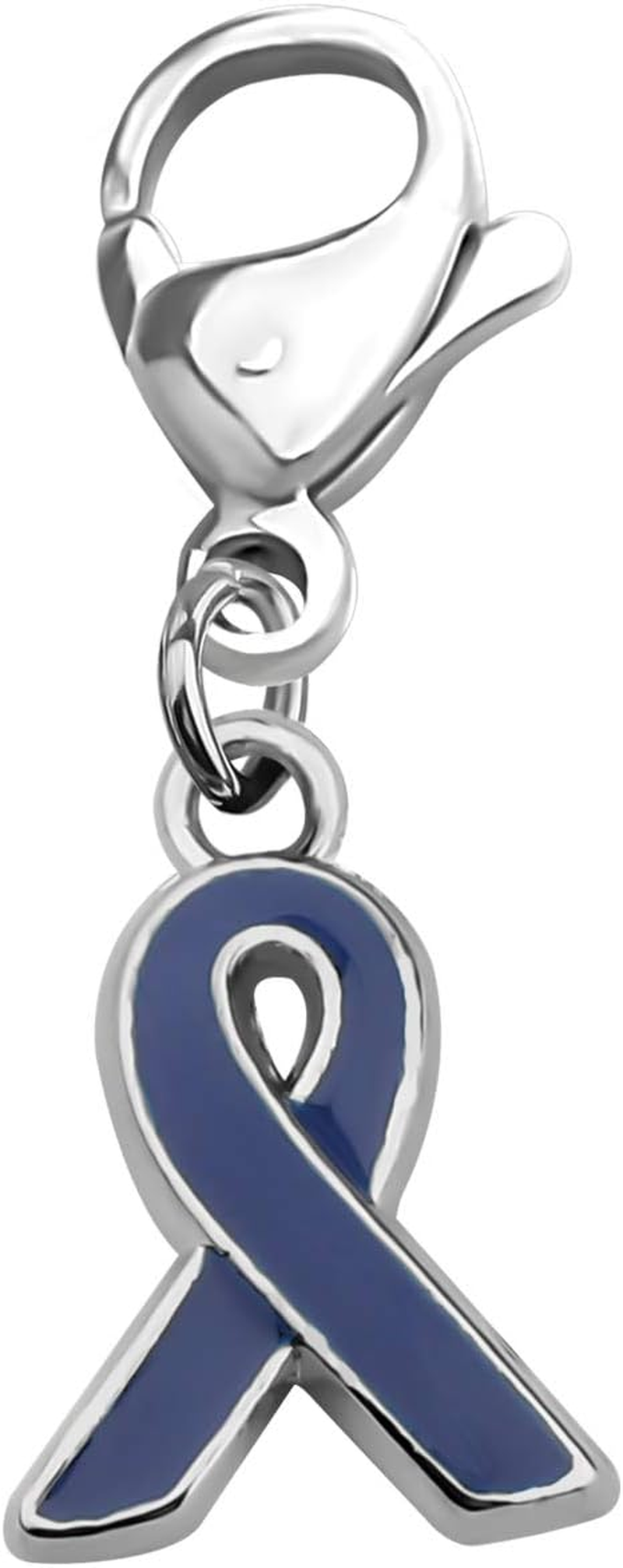 CHOORO Navy Blue Awareness Ribbon Zipper Pull Colon Cancer, Arthritis, Rectal Cancer, Huntington'S Disease, Reye'S Syndrome, Erb'S Palsy Surrivor