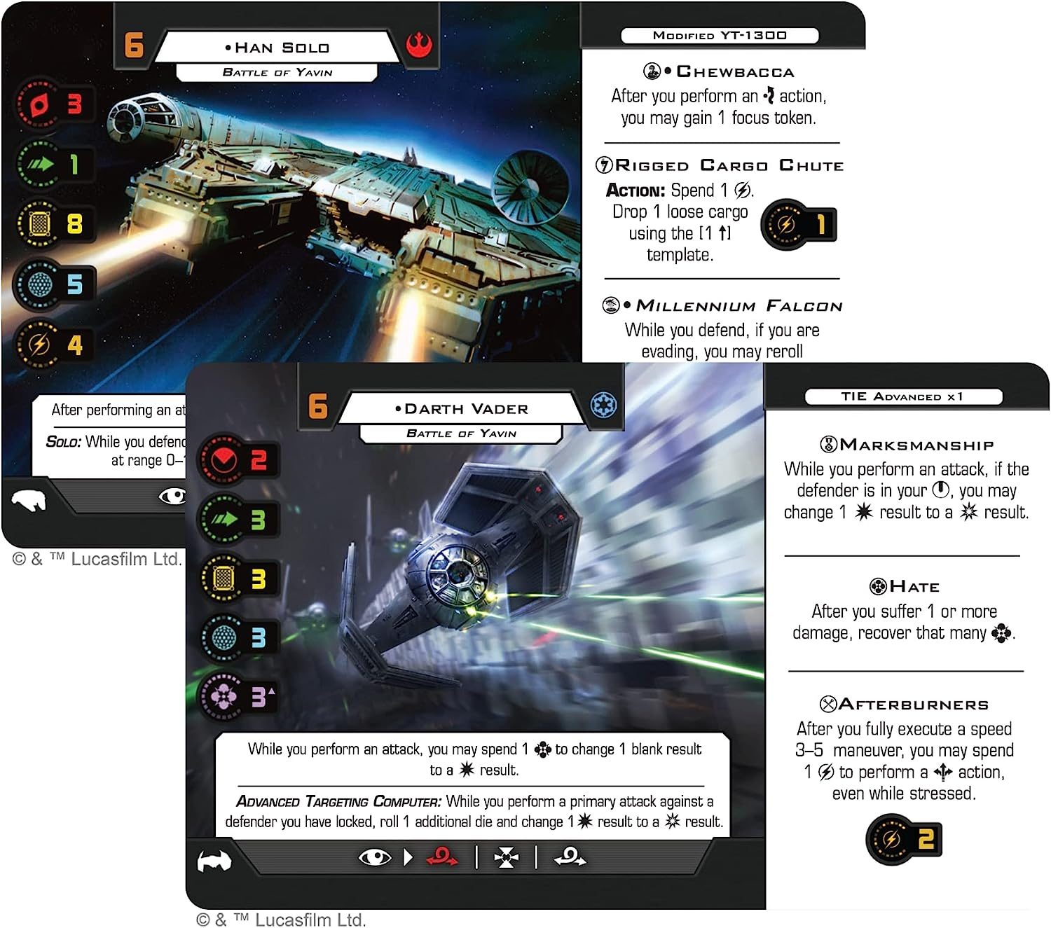 Atomic Mass Games Star Wars X-Wing 2Nd Edition Battle of Yavin Battle Pack Board Game image number 3
