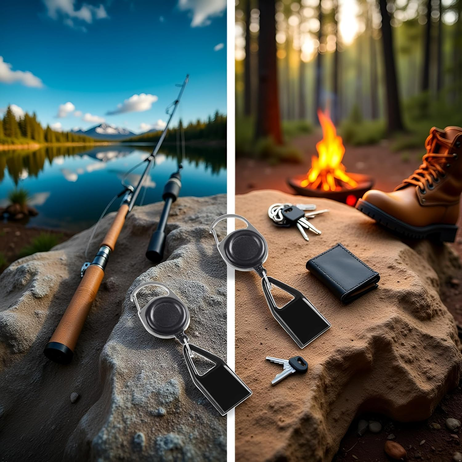 2 Piece Pants Lighter Clip,Retractable Lighter Belt,Anti Lost Retractable Lighter Cover,Keychain Belt,Lighter Leash for Fishing Hiking,Lighter Protective Cover for Camping,Lighter Leash,House Supplies