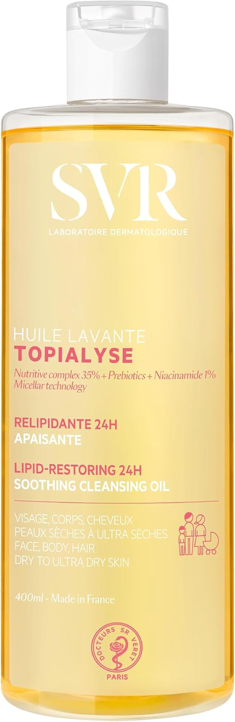 TOPIALYSE Micellar Cleansing Oil 400Ml image number 5