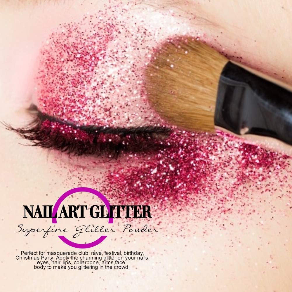 FANDAMEI 48 Colors Nail Glitter Set, 48 Boxes 5G Nail Art Glitter, Fine Glitter Powder for Eyeshadow, Cosmetic, Arts, Crafts, Decoration. Body Glitter, Face Glitter for Festival, Makeup, Halloween image number 2