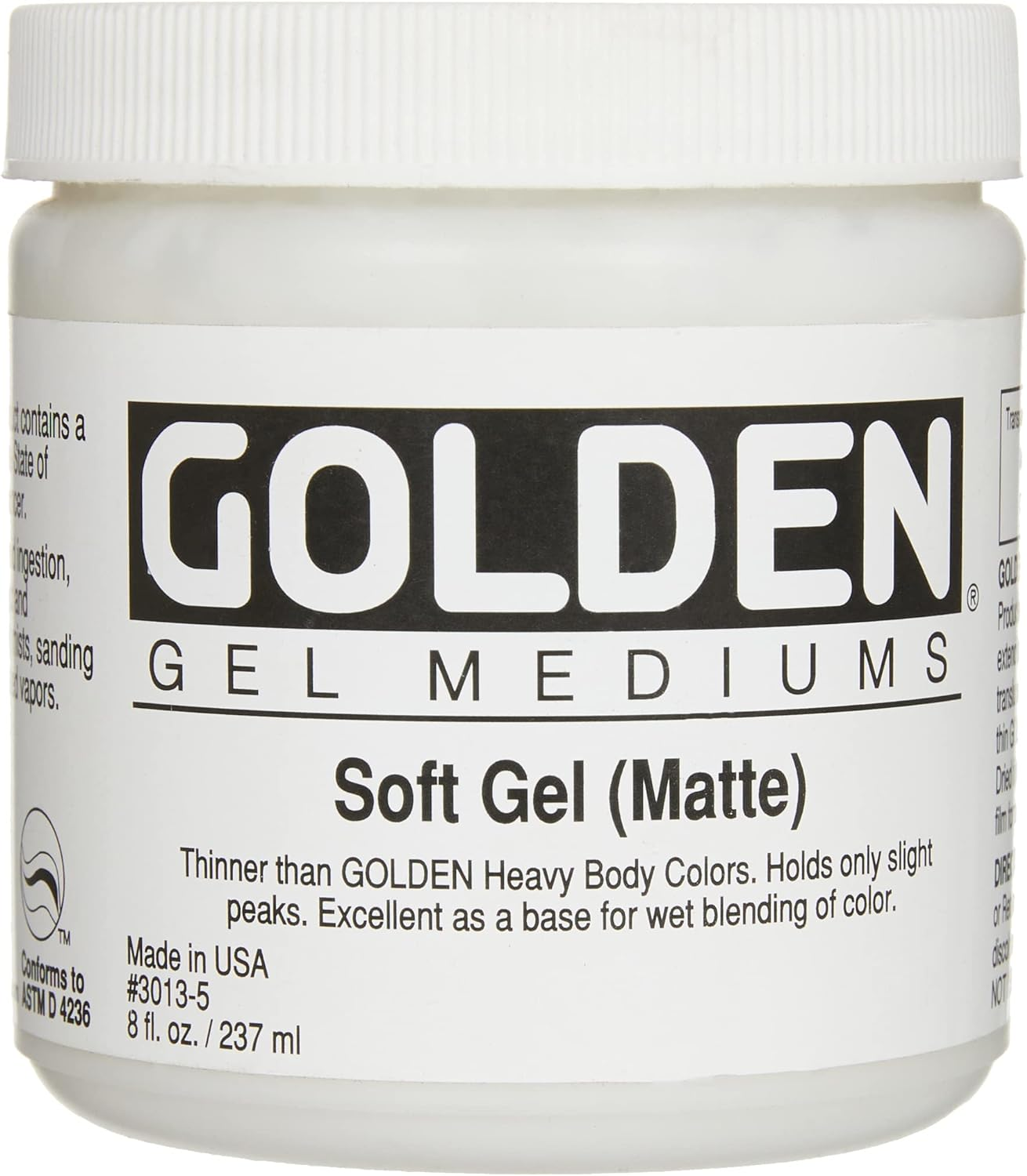 Golden Soft Matte Gel Medium-8 Ounce image number 2