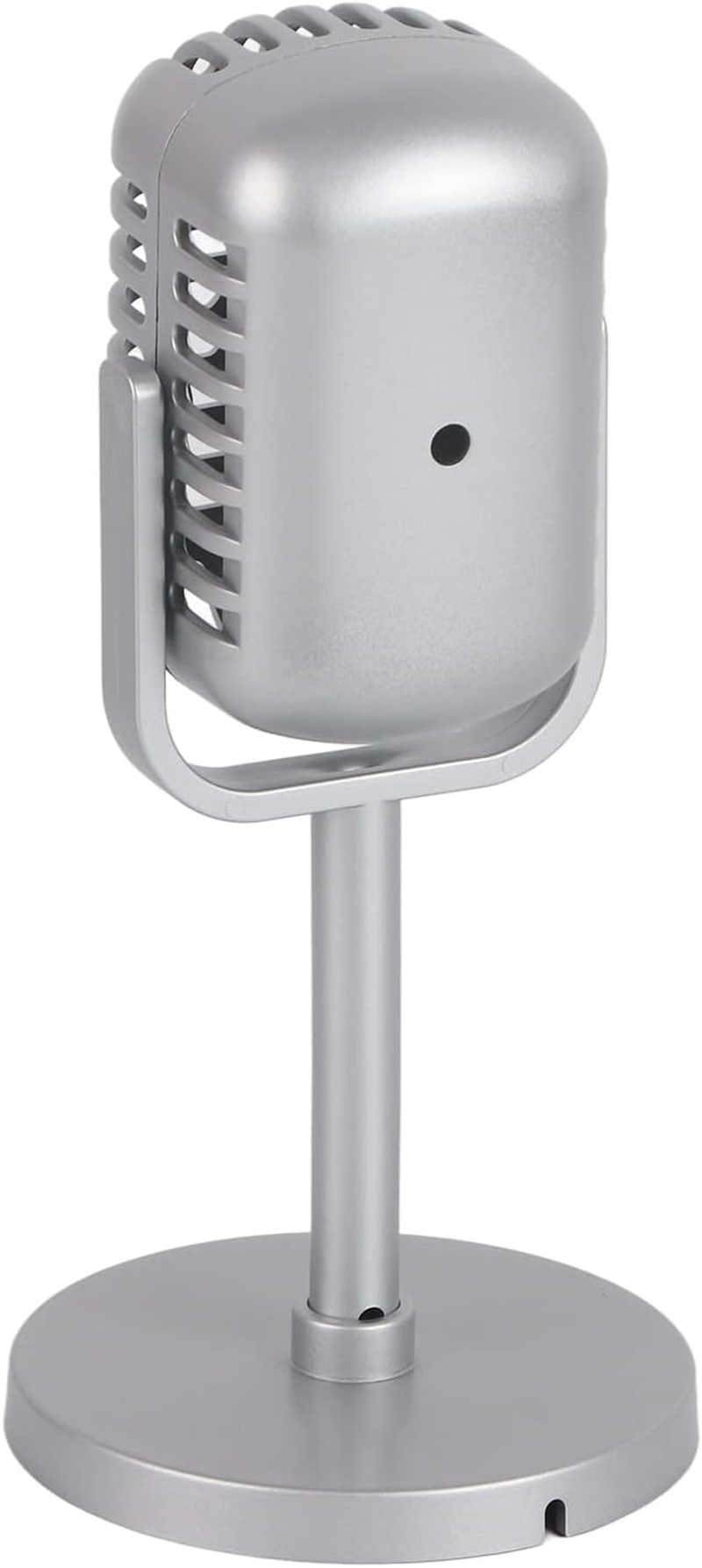 Karaoke Prop Microphone, Portable Plastic Light Prop Microphone for Photography Props for Gifts Decoration (Silver) image number 5