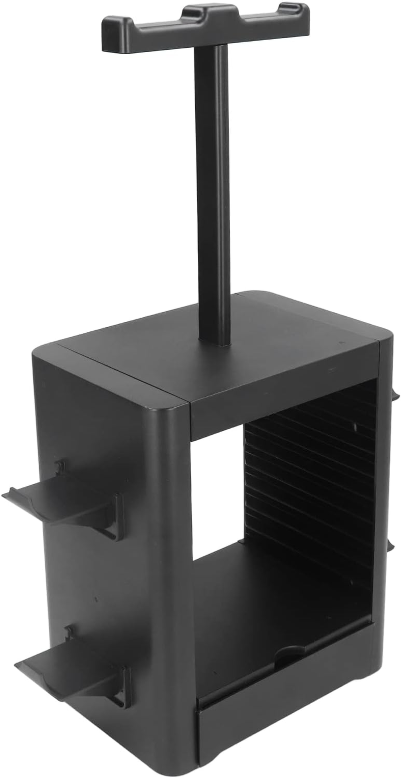 Game Storage Tower, Multi Purpose Desktop Storage Rack All in One Design, ABS Gamepad Disc Storage Bracket for for for Series image number 2