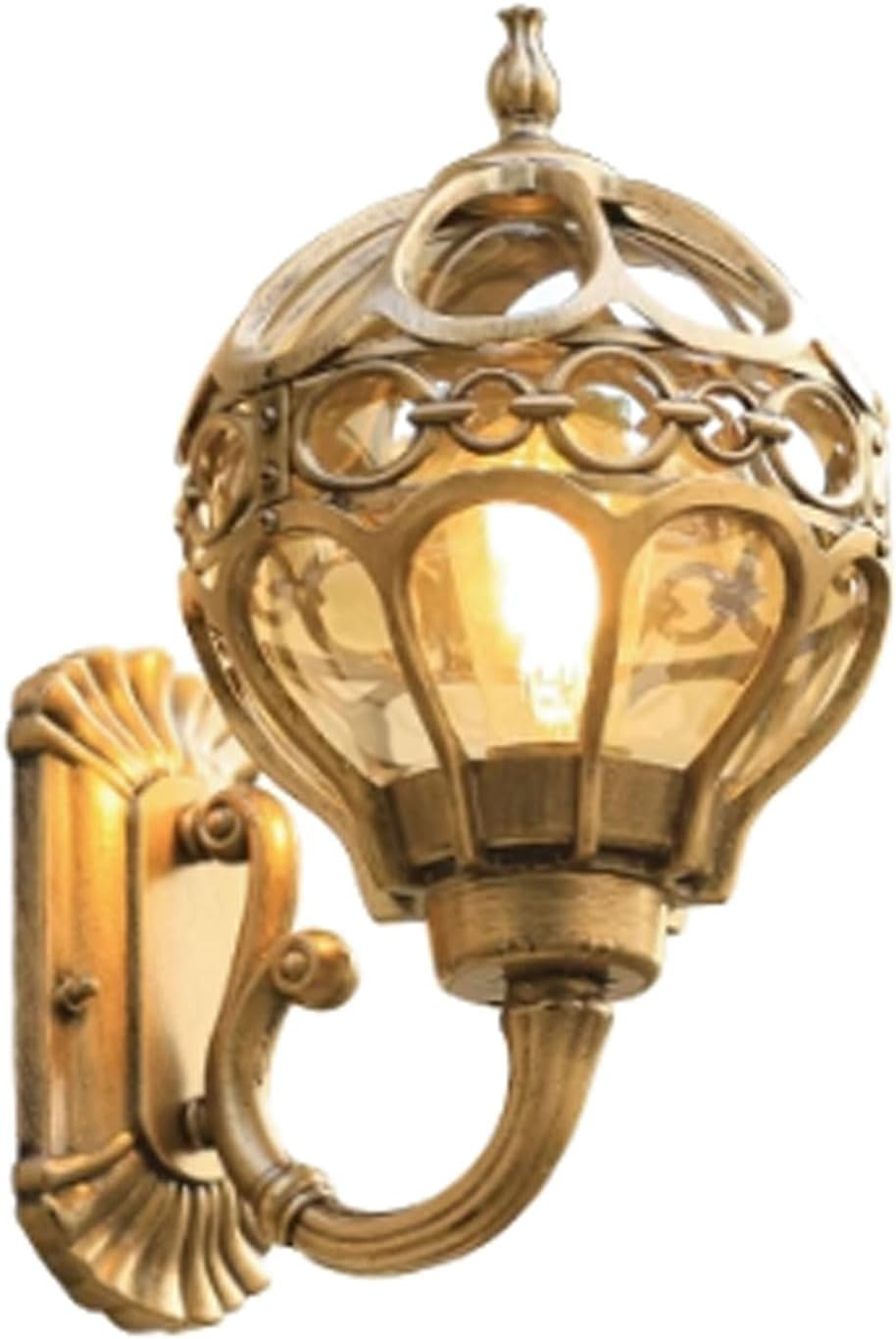 Aluminum Wall Lights Industrial Style Glass Wall Lamp Waterproof Balcony Wall Sconce Wall Lamp for Garden Aisle Spots Wall Lighting image number 1