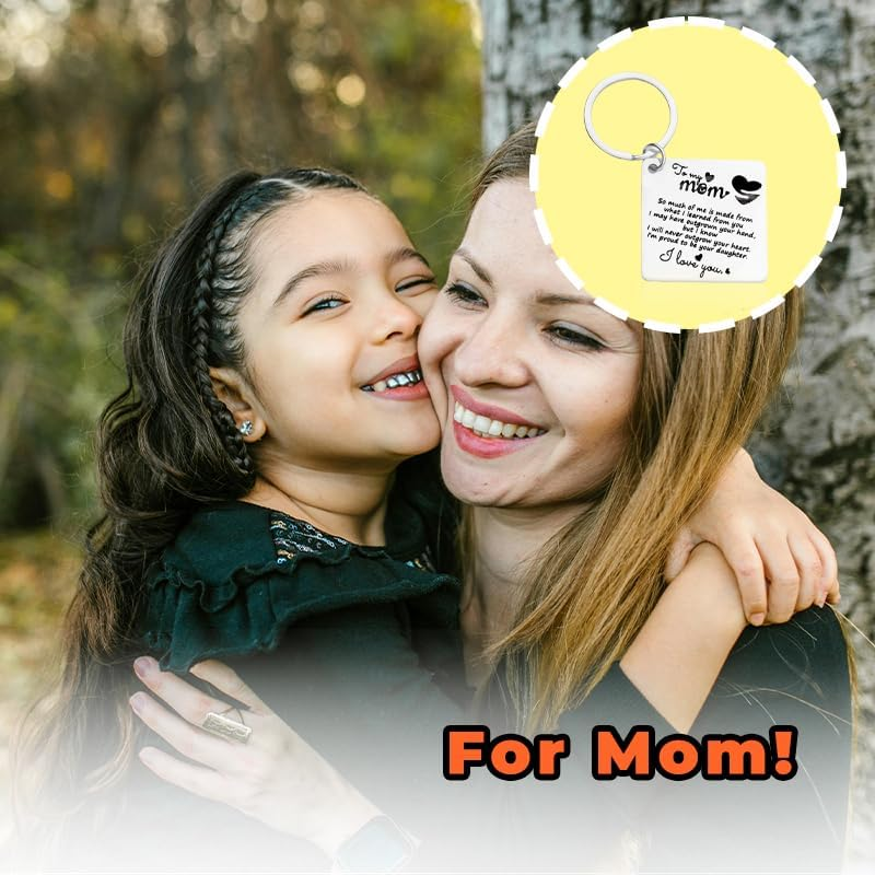 Birthday Gifts for Mom Mami Christmas Bday Gifts for Mother Mom from Daughter I Love You Mom Keyachin Gifts for Women Mom Mama Gifts for Mom Stepmother Bonus from Daughter