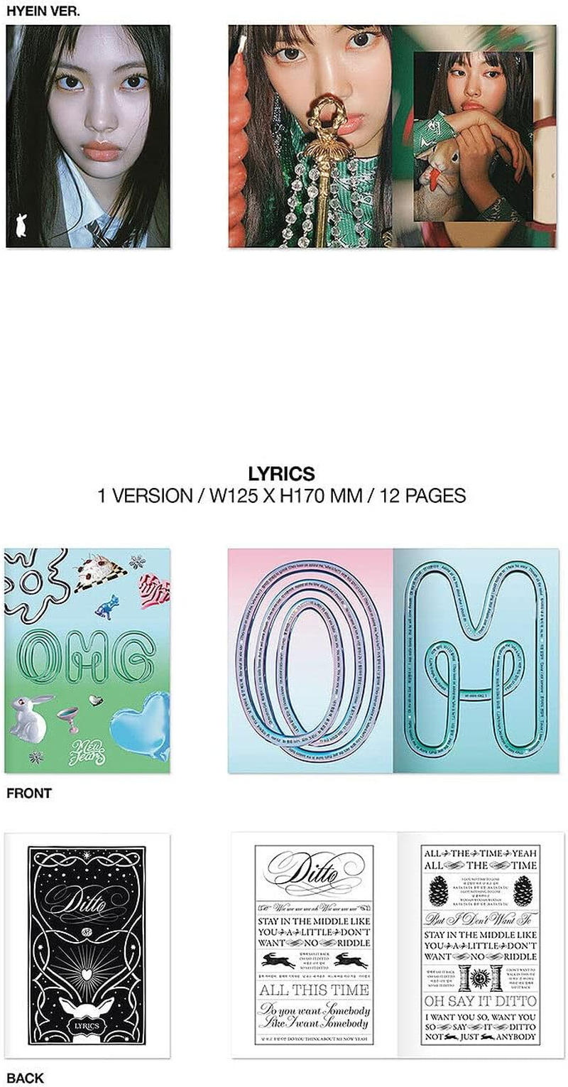 NEWJEANS OMG 1St Winter Single Album ( MESSAGE CARD Ver. - NEWJEANS ) K-POP SEALED