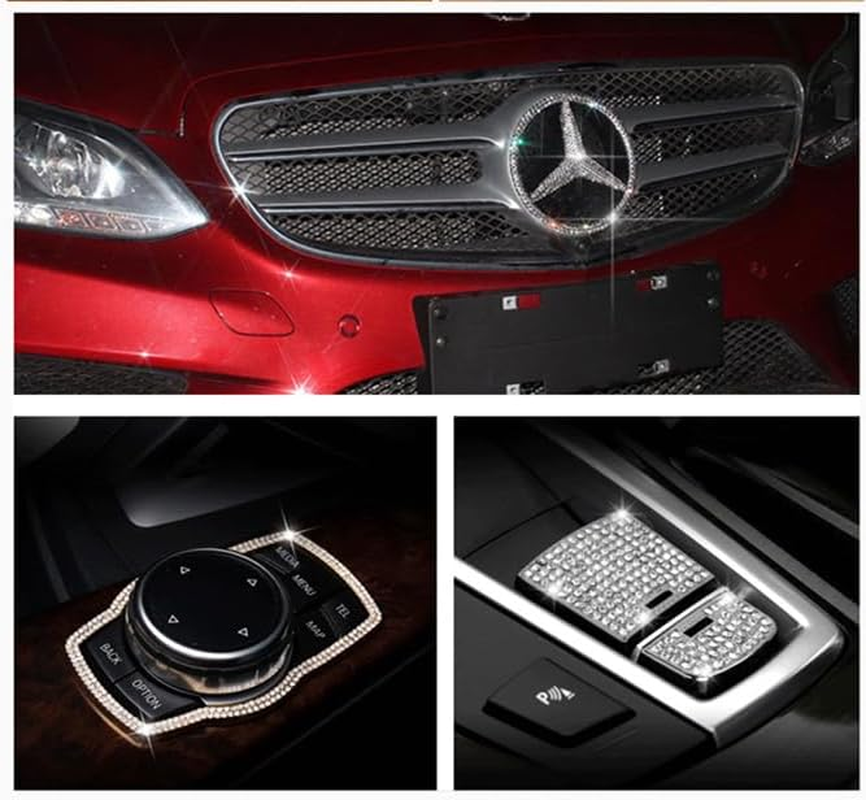 Sparkling Self-Adhesive Rhinestone Sticker Sheets 20X24Cm - Betterjonny Crystal Glitter Decals for Car/Phone/Gift DIY Decoration, Reusable Multi-Purpose Craft Accessories image number 3