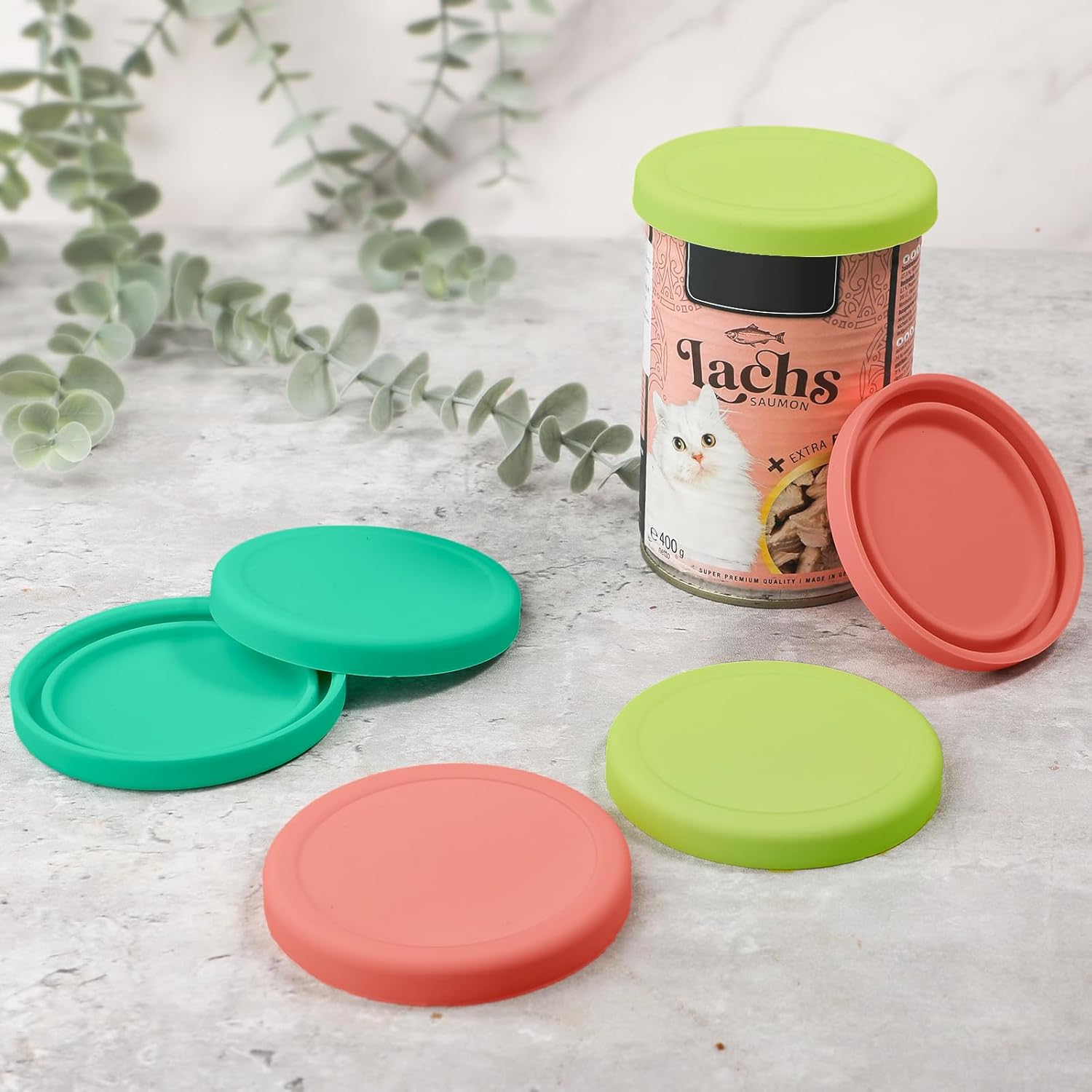 Webake Can Lid Silicone Cat Food Lid Pet Food Can Lid Silicone Lid for Cans image number 1