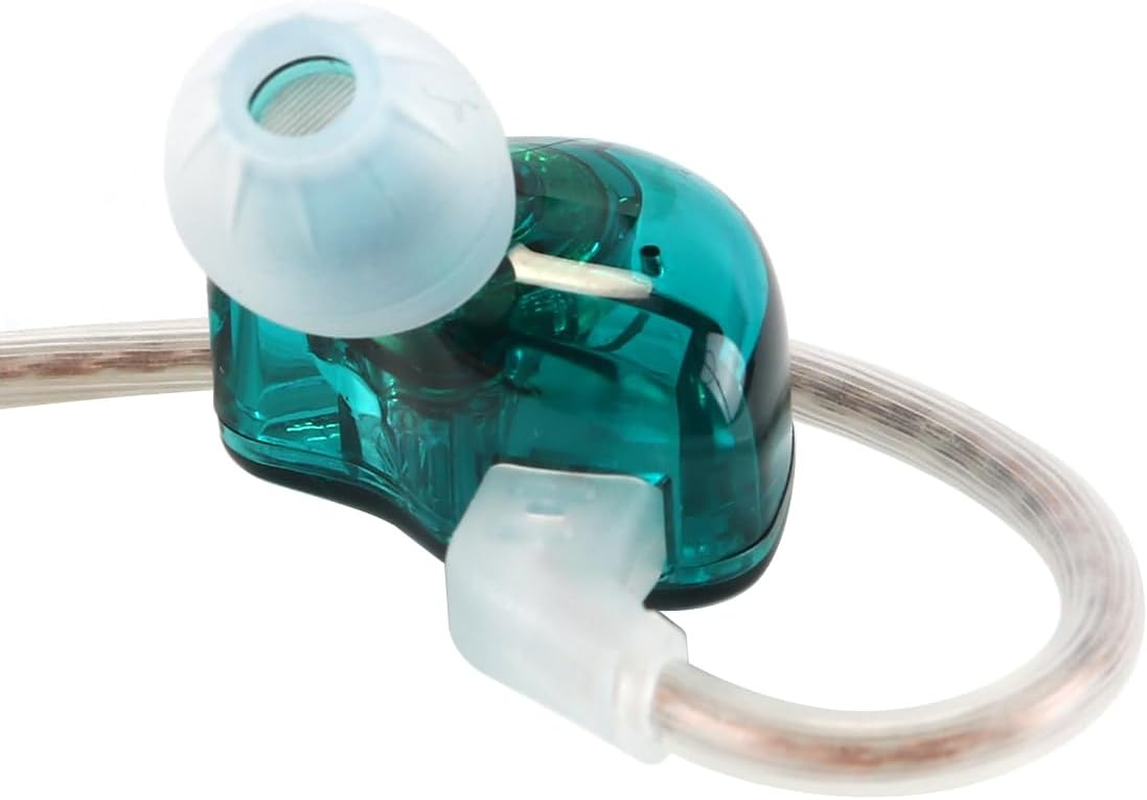 Laroal IEM Earphones Deep Bass Driver 10Mm Dynamic Driver over Ear Headset for Phone PC (Cyan without Microphone) image number 5