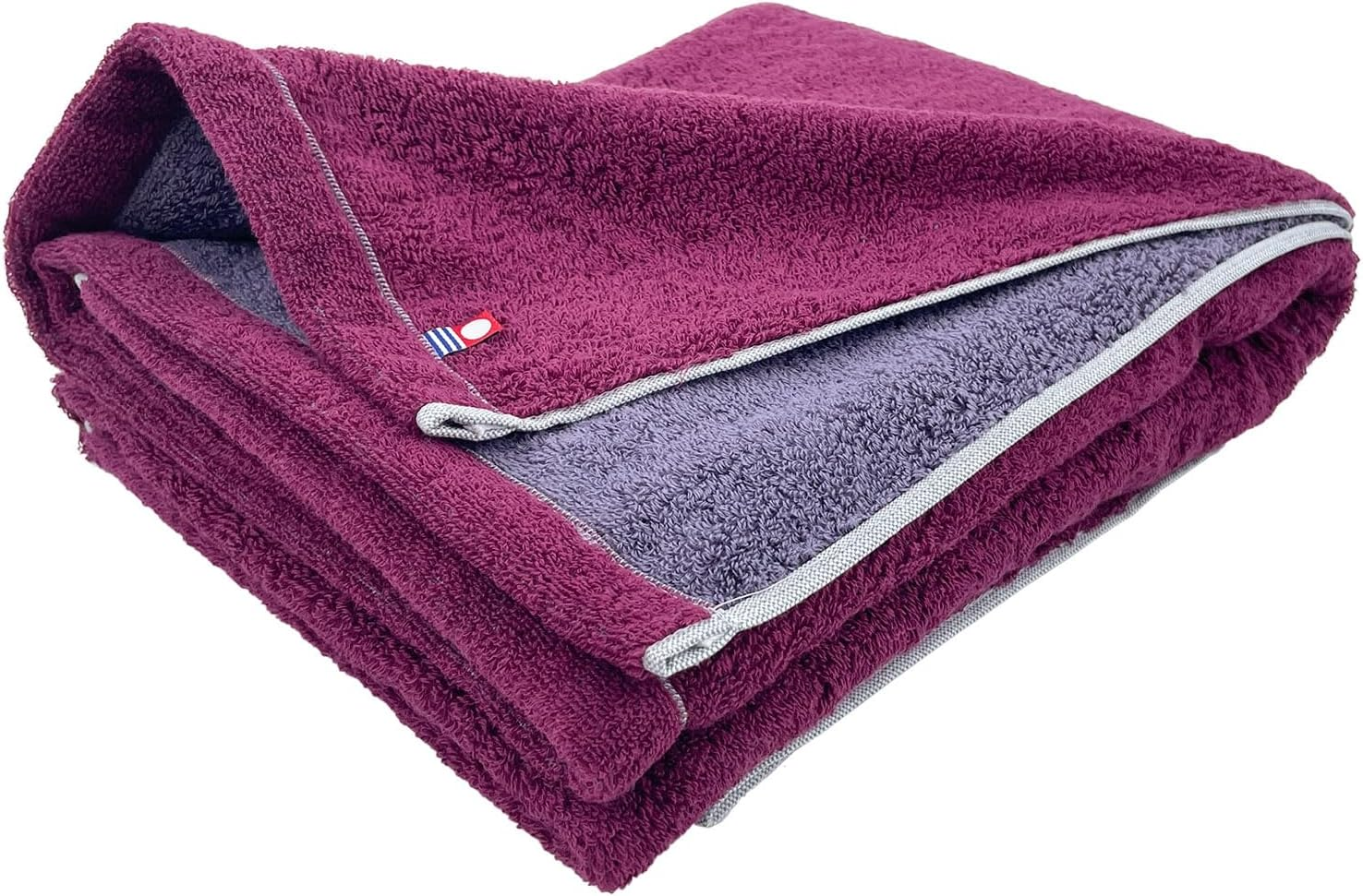 Imabari Towel + Reversible Large Bath Towel, Wine Gray, 27.6 X 51.2 Inches (70 X 130 Cm), 100% Cotton, Thick, Water Absorbent, Everyday Use, Made in Japan, Sweet Twist Towel Brand image number 4