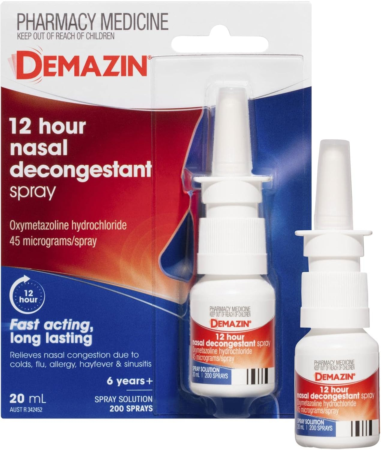 Demazin 12 Hour Nasal Decongestant 20Ml