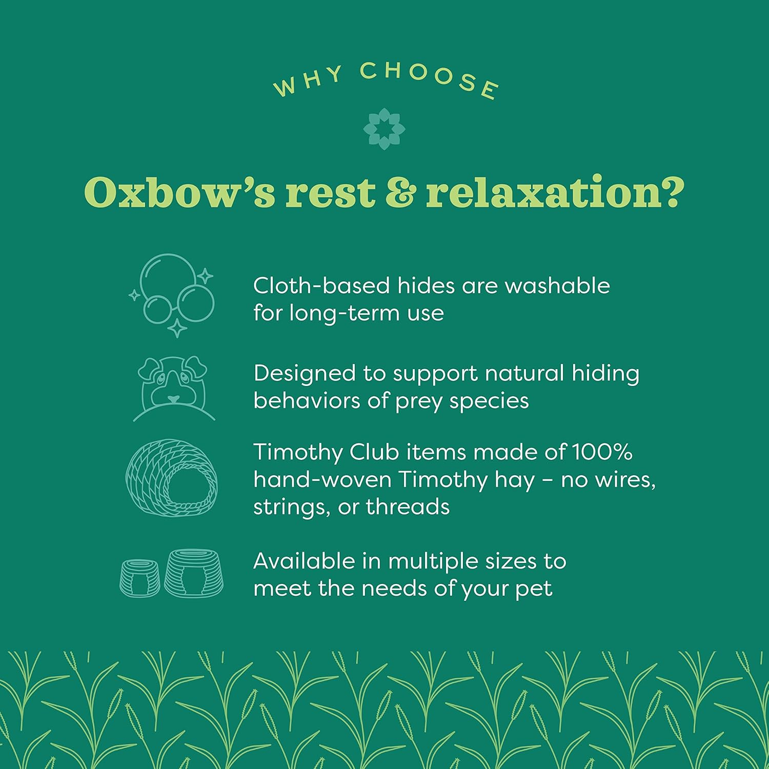 OXBOW PET PRODUCTS 448152 Timothy Club Bungalow for Pets Medium image number 6