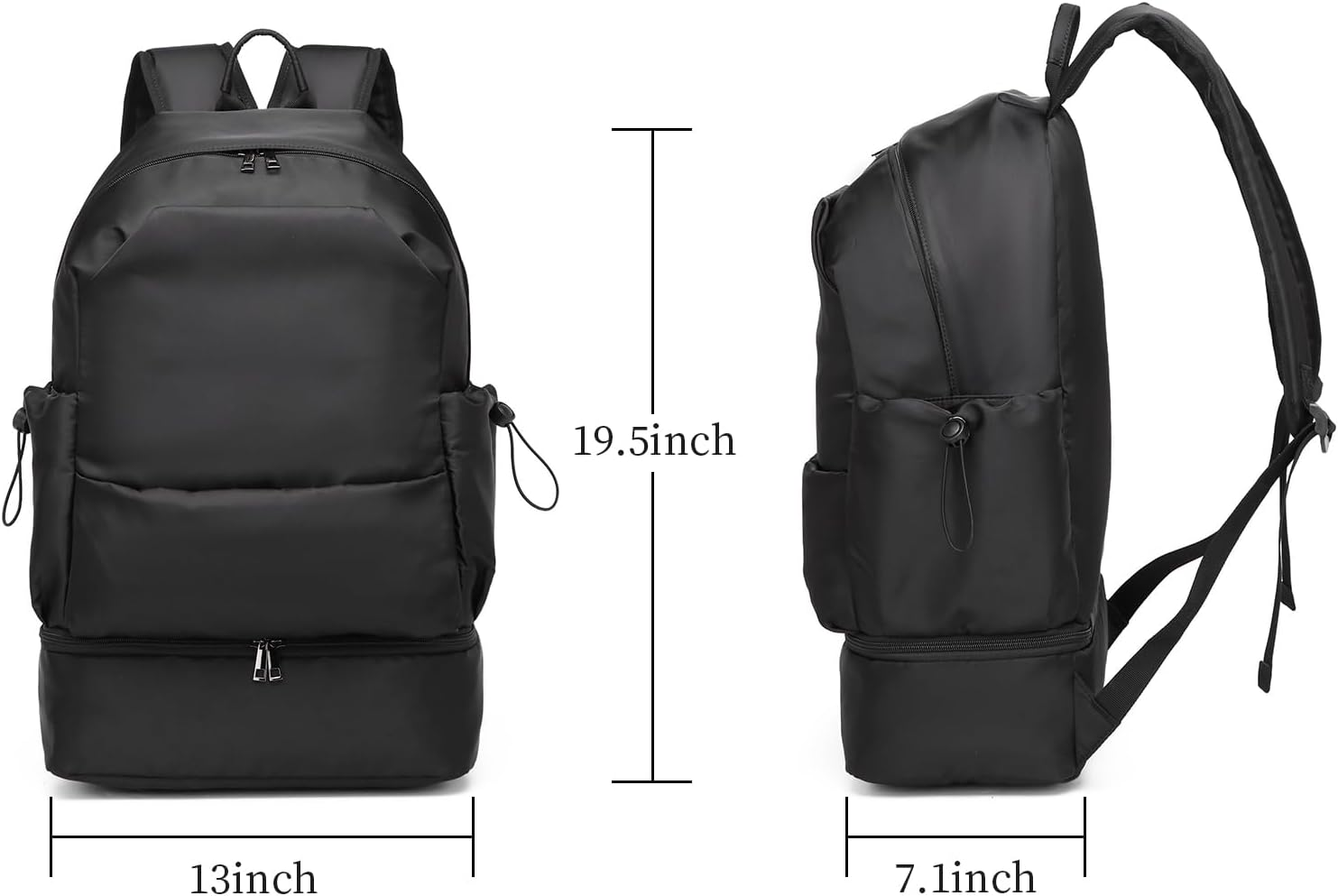 Gym Backpack for Men,Waterproof Backpack with Shoe Compartment Lightweight Travel Backpack image number 5