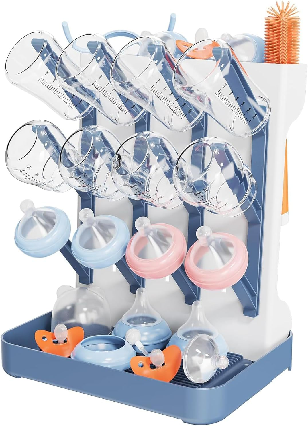 Bottle Drying Rack,Space Saving Vertical Bottle Drying Rack,Accessories Storage Stand for Organizing Brushes and Pacifiers on Countertop image number 4