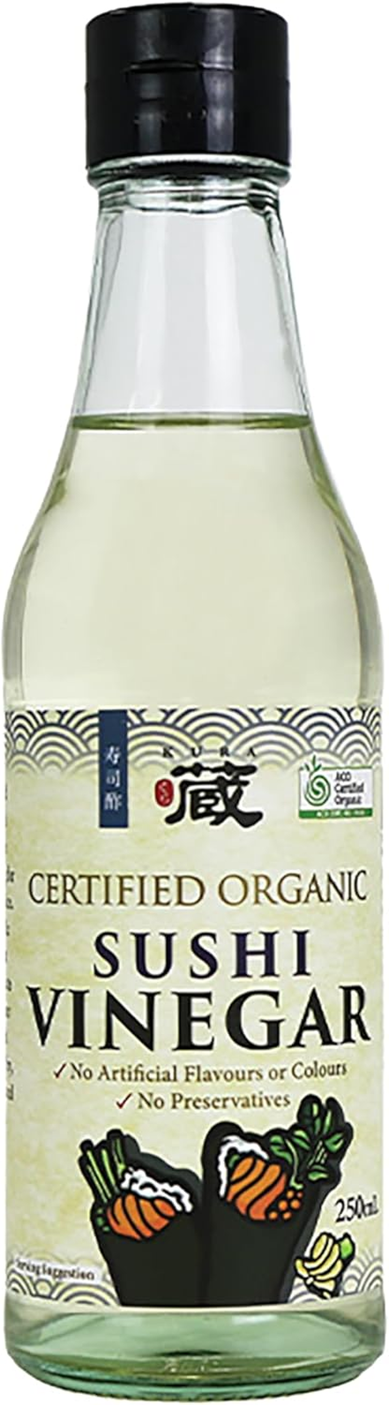 Kura Organic Sushi Vinegar 250 Ml