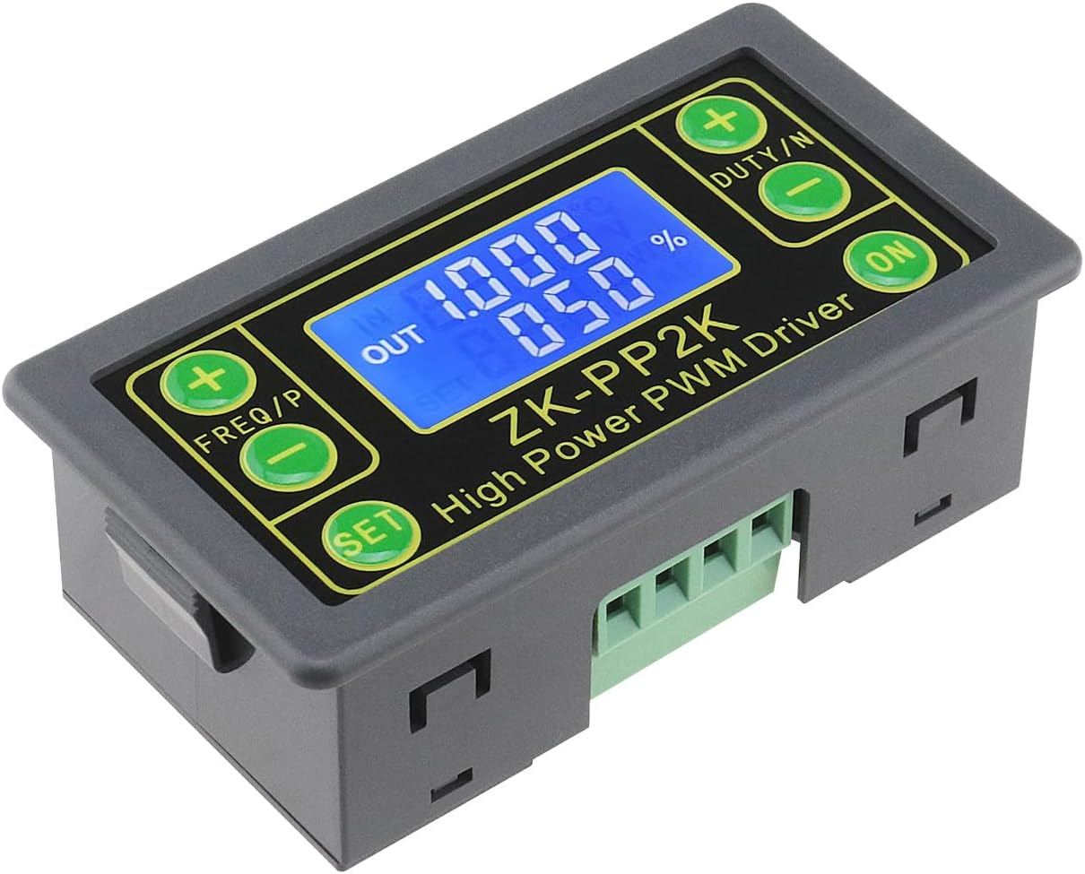 LT Easiyl PWM Motor Speed Controller ZK-PP2K PWM Pulse Frequency Generator DC 3.3~30V 12V 24V LCD Pulse Frequency Cycle Module for Signal Generator image number 4